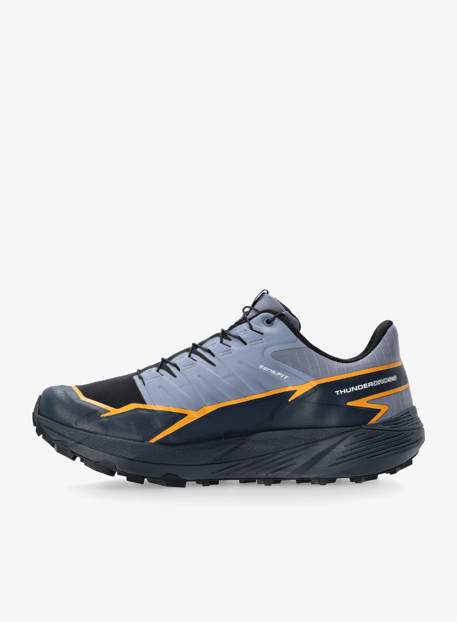 Moški tekaški čevlji Salomon Thundercross GTX - flint/carbon/orange