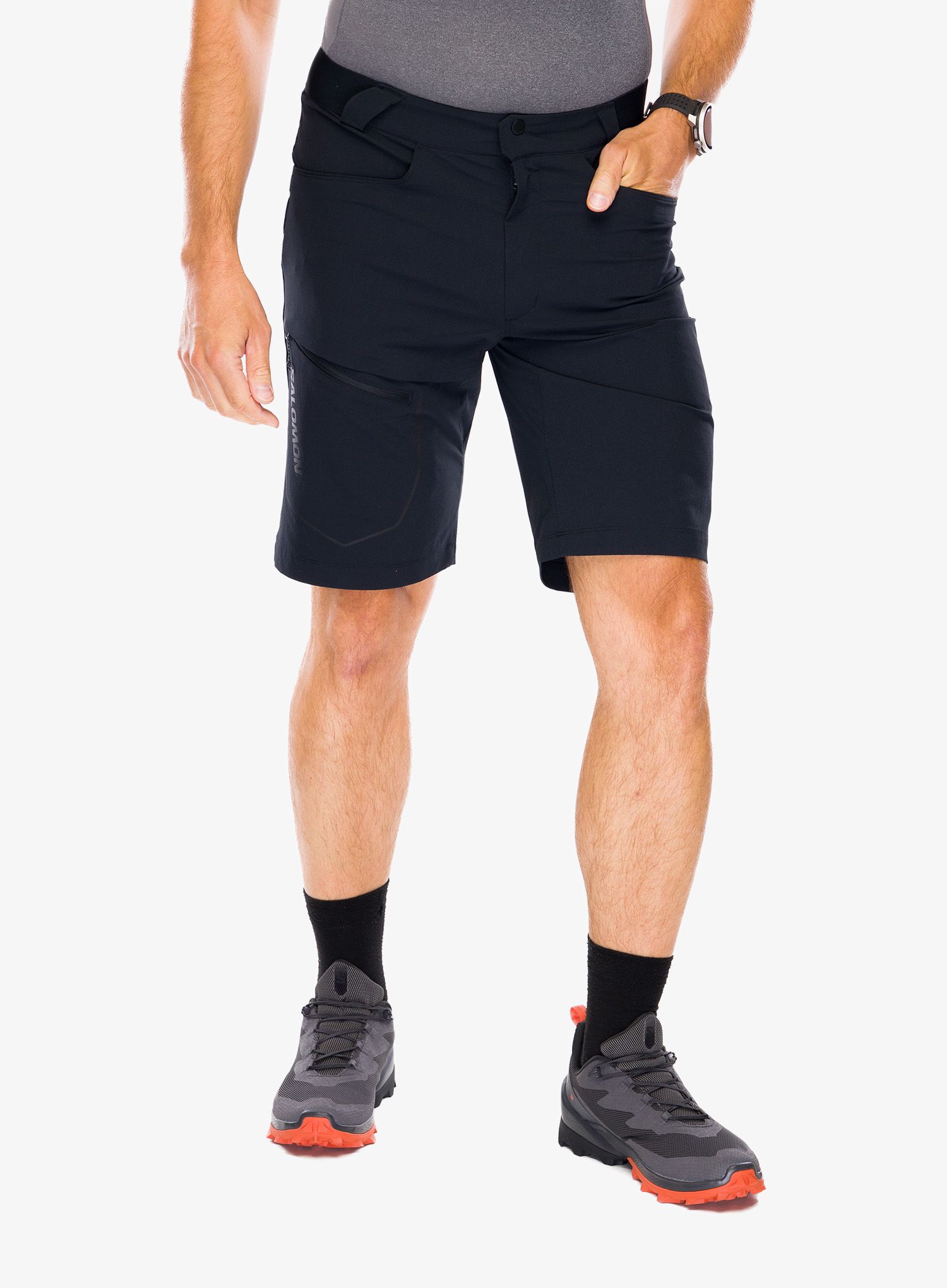 Pohodniške kratke hlače Salomon Wayfarer Short - deep black