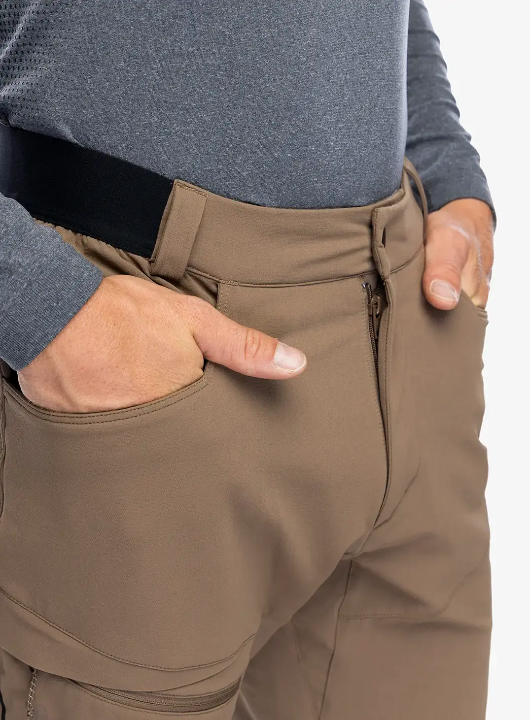 Pohodniške hlače Salomon Wayfarer Warm Pant - shitake