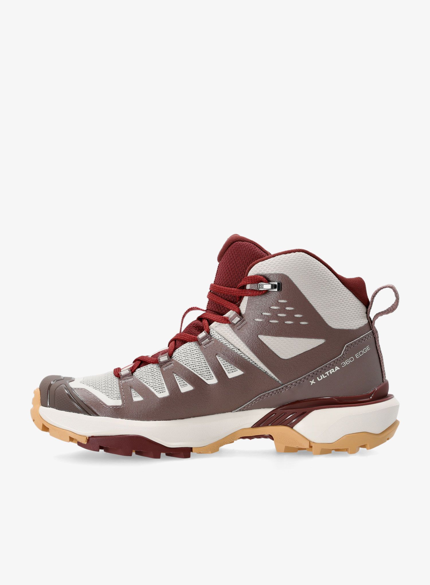 Ženski pohodniški čevlji Salomon X Ultra 360 Edge Mid GTX - silver/iron/rum