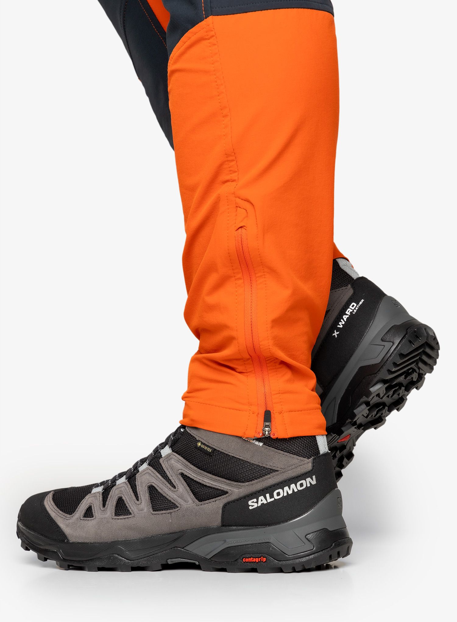 GORE TEX čevlji Salomon X Ward Leather Mid Gtx - phantom/black/magnet