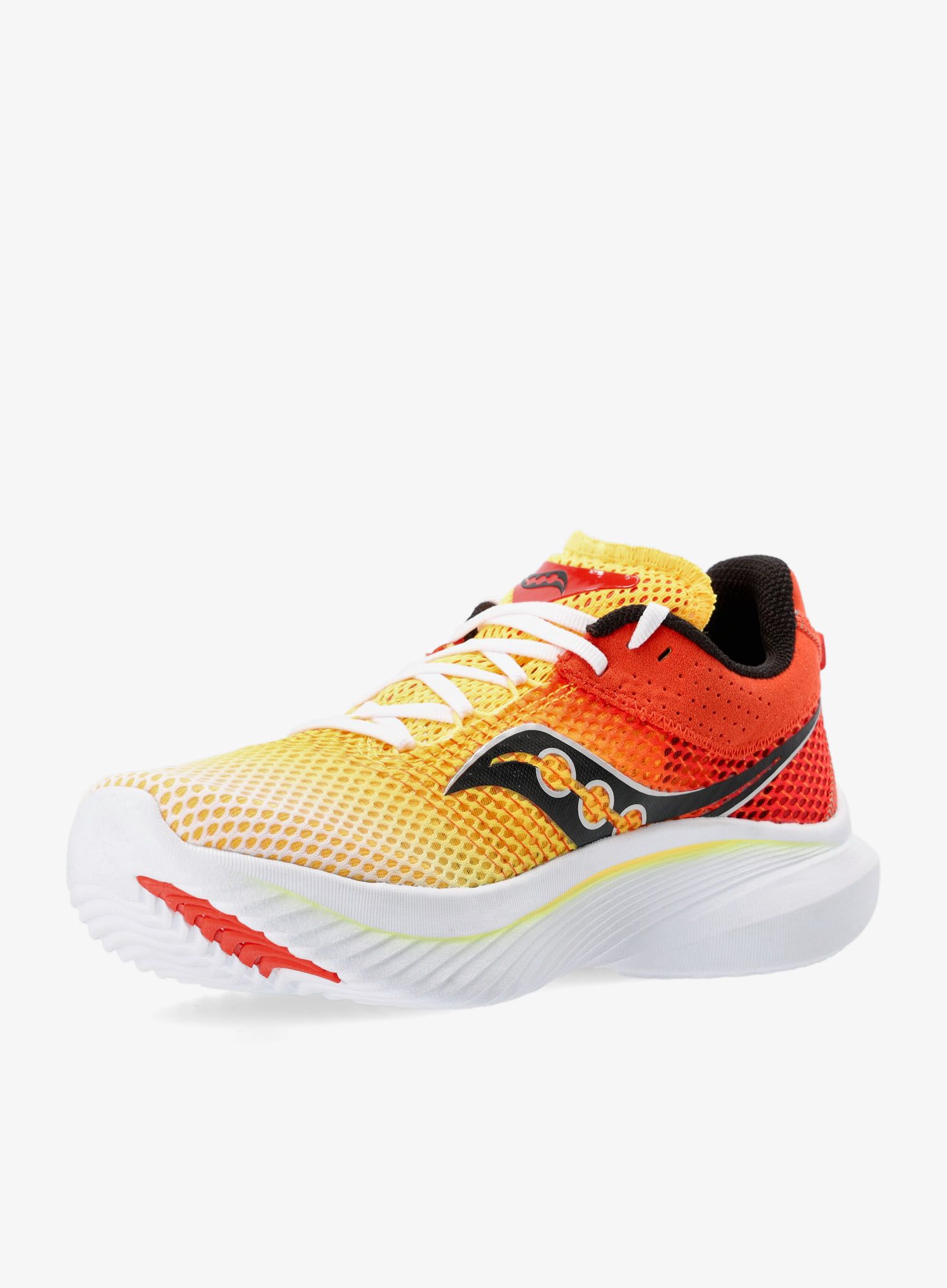 Moški tekaški čevlji Saucony Kinvara 14 - white/vizigold