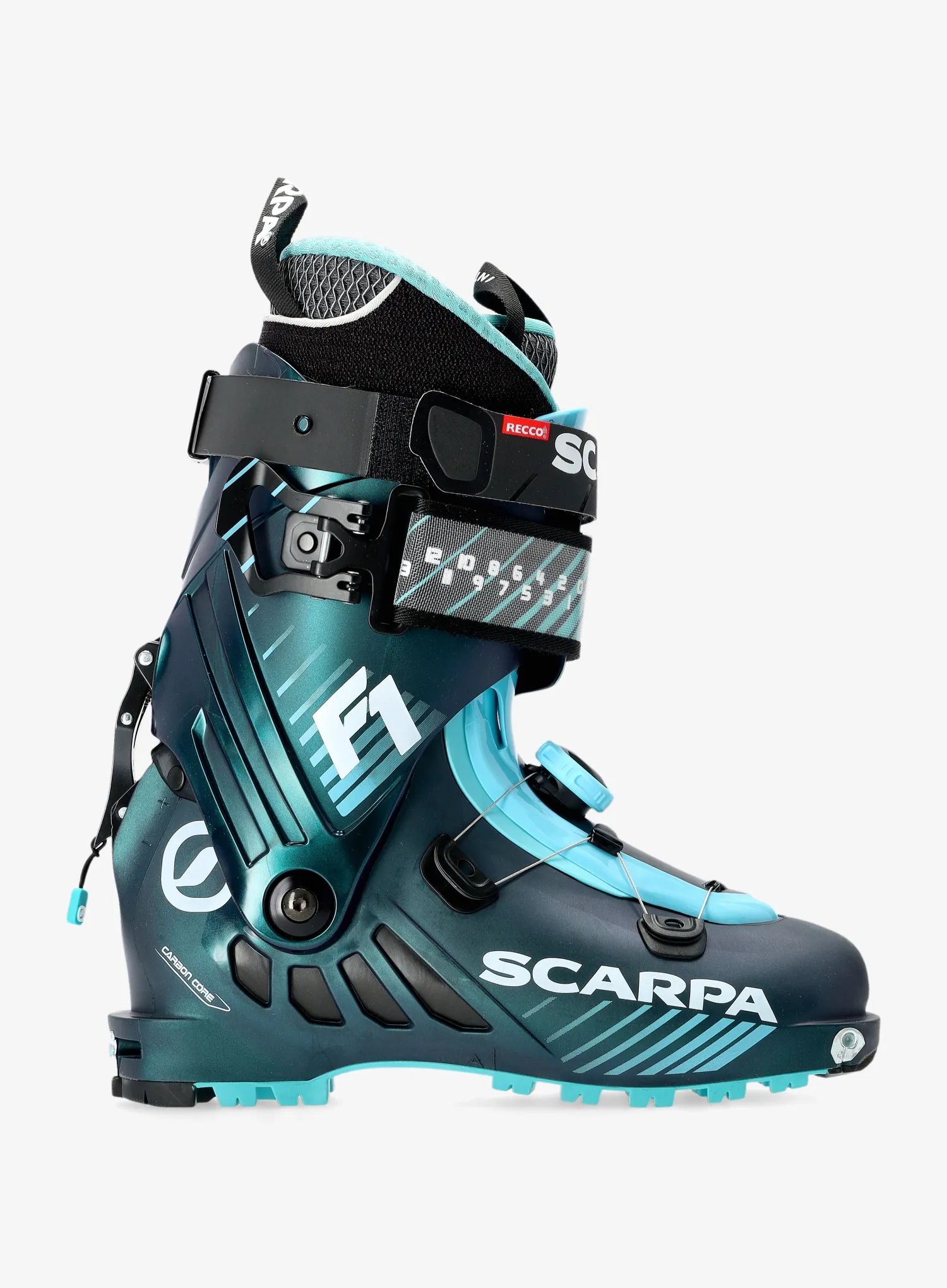 Ženski čevlji Scarpa F1 - anthracite/aqua