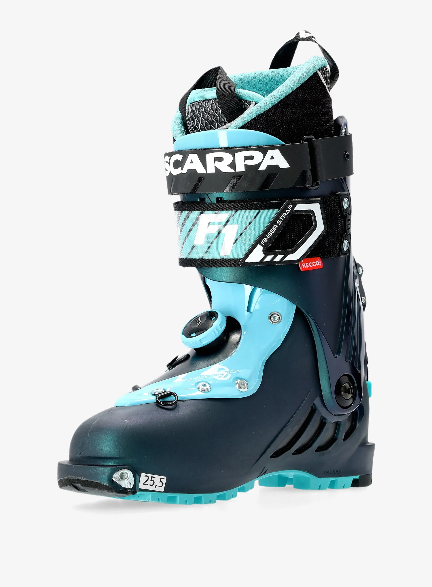 Ženski čevlji Scarpa F1 - anthracite/aqua