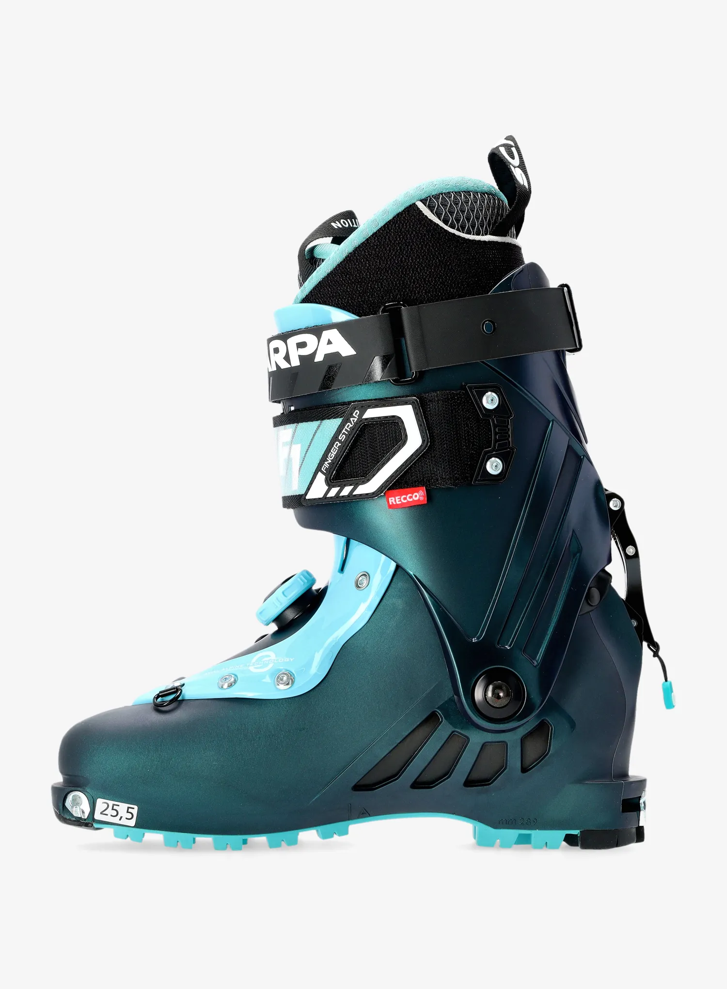 Ženski čevlji Scarpa F1 - anthracite/aqua