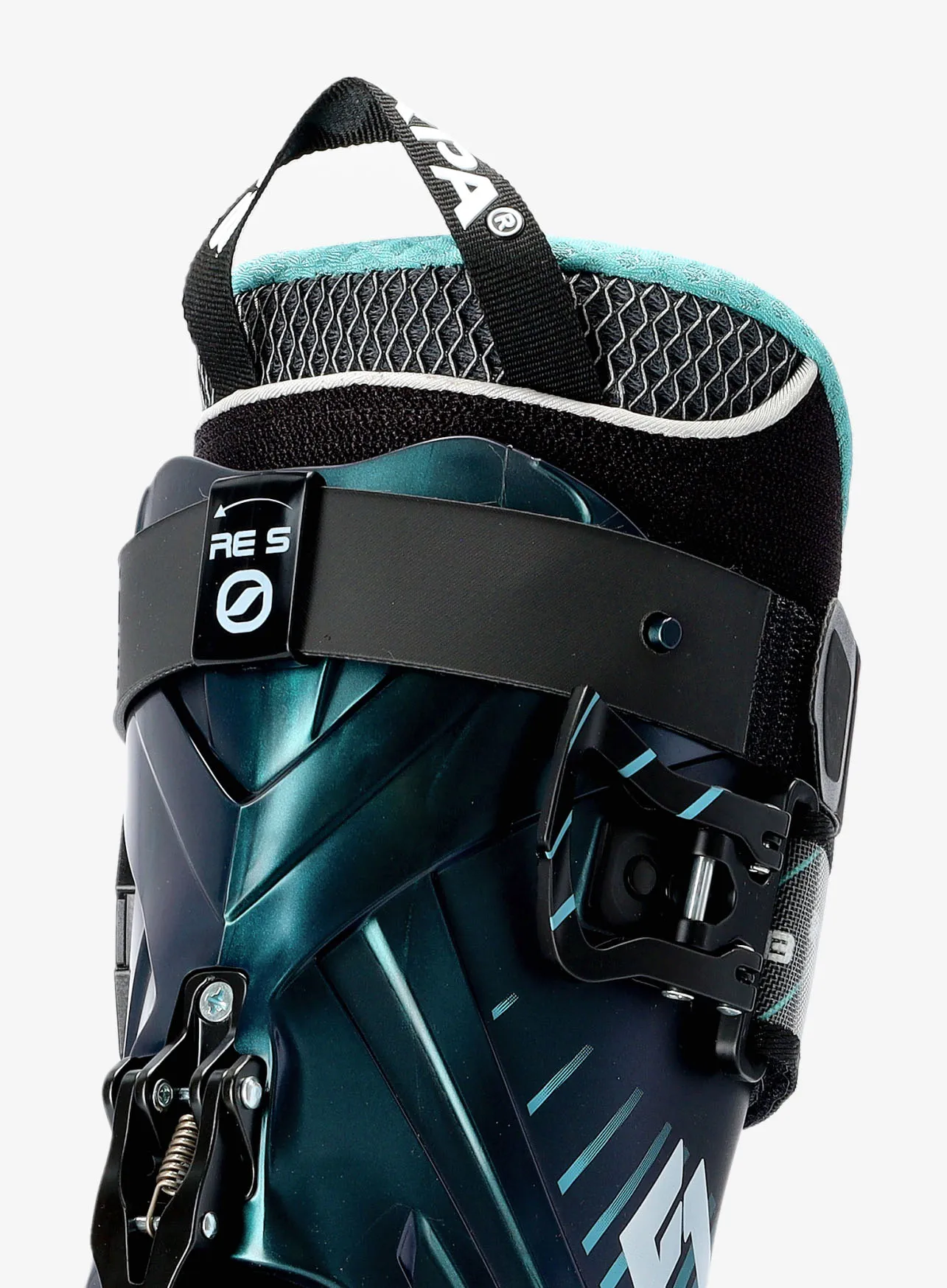 Ženski čevlji Scarpa F1 - anthracite/aqua