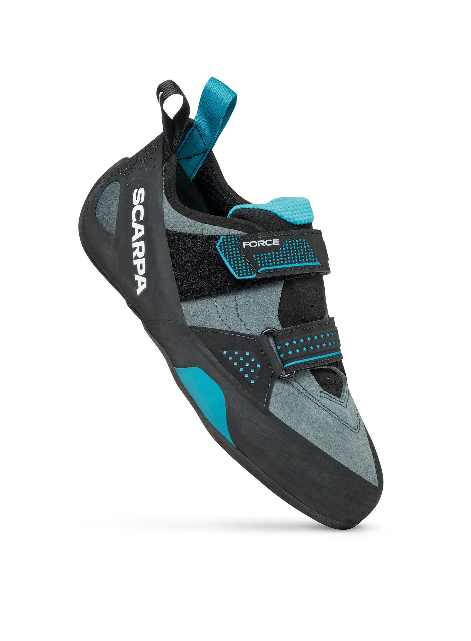 Ženski plezalni čevlji Scarpa Force - conifer/azure 