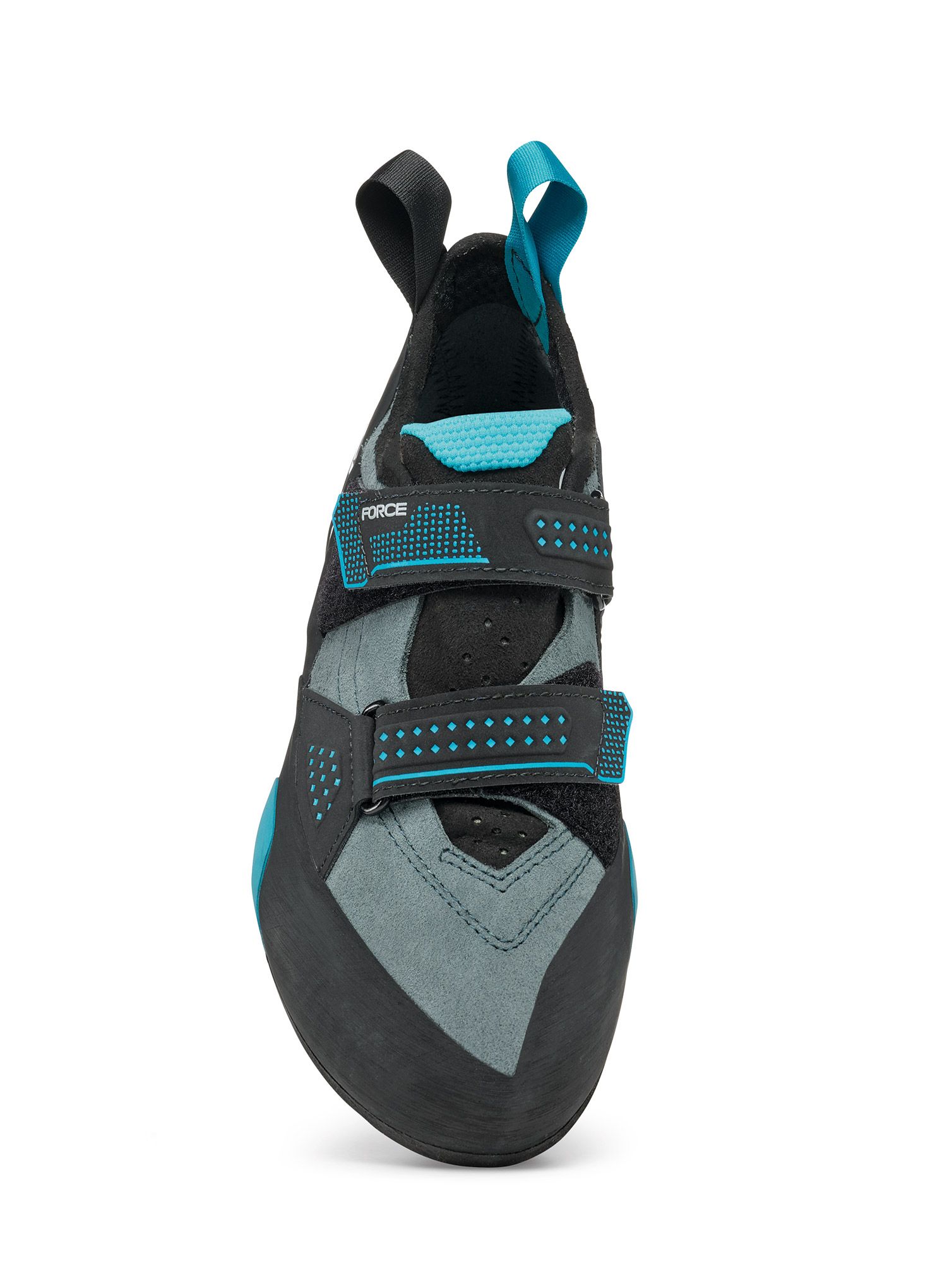 Ženski plezalni čevlji Scarpa Force - conifer/azure 