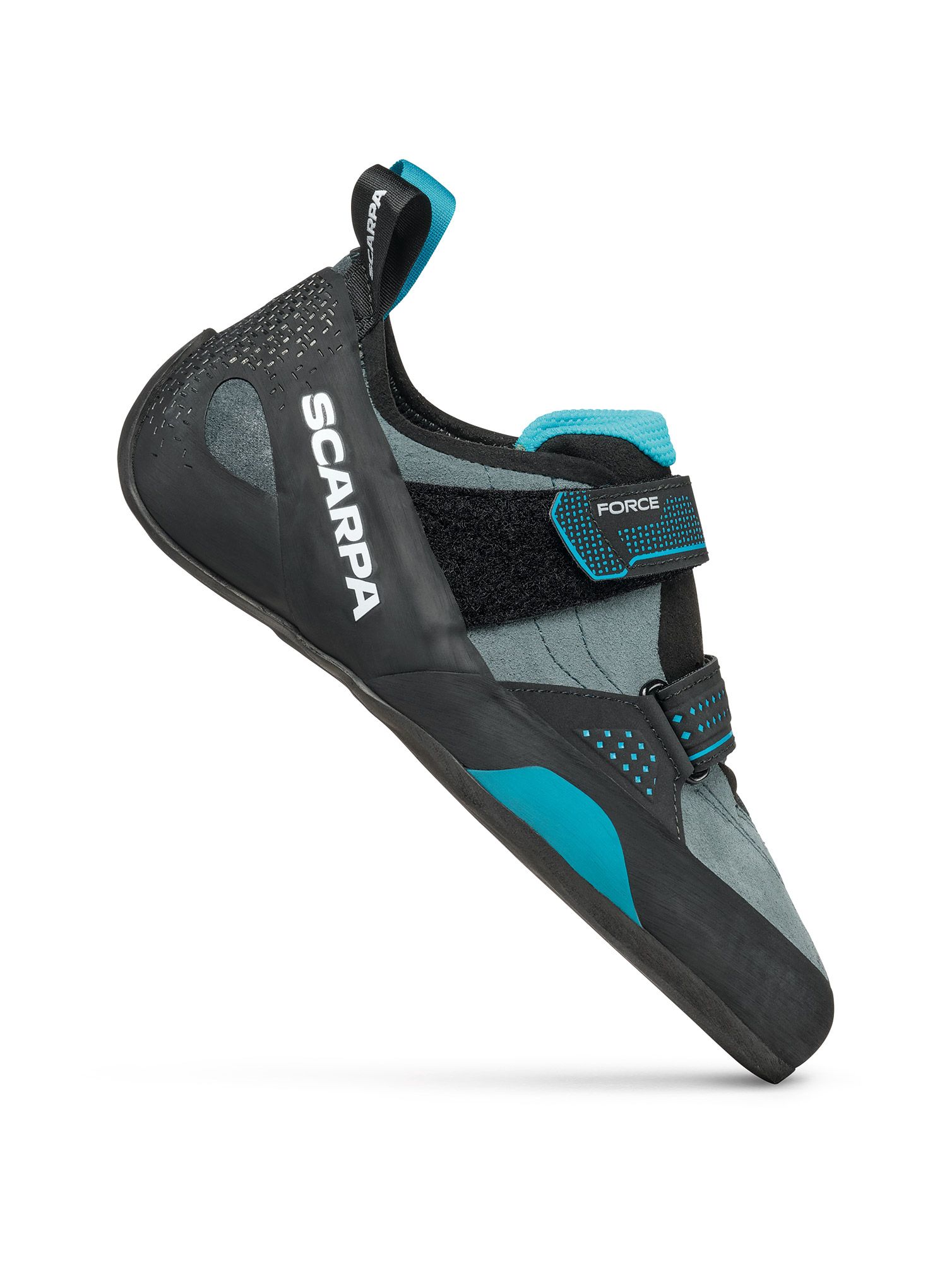 Ženski plezalni čevlji Scarpa Force - conifer/azure 