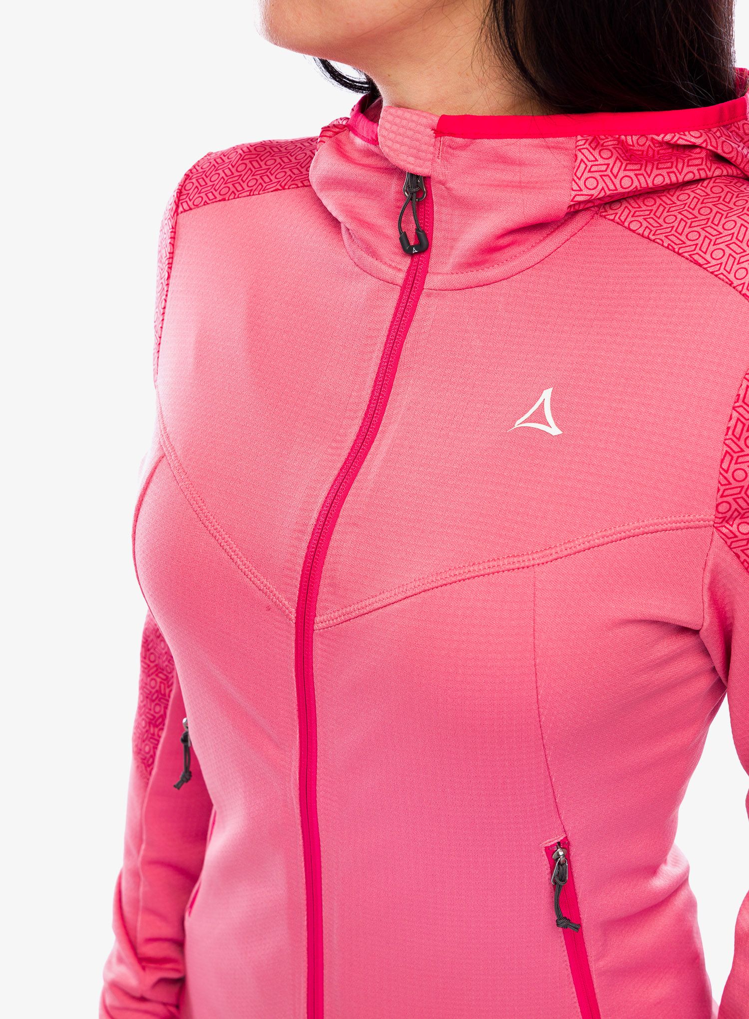 Ženska jopica Schoffel Fleece Hoody Svardalen - clasping rose