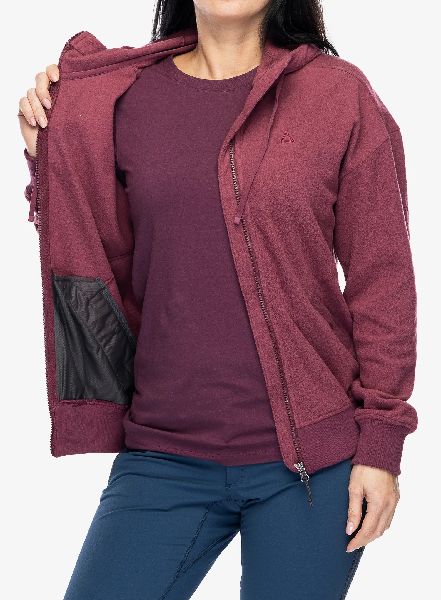 Ženski flis Schoffel Fleece Jk Style Leveche - acai