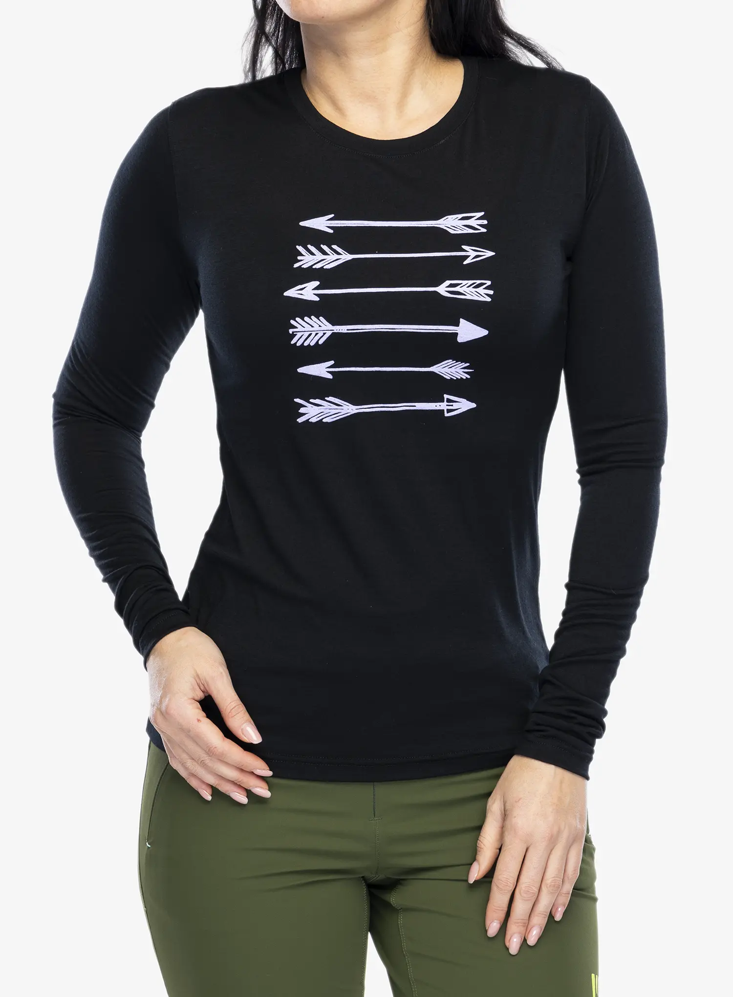 Jopica Sensor Merino Active PT Tee L/S - black arrows
