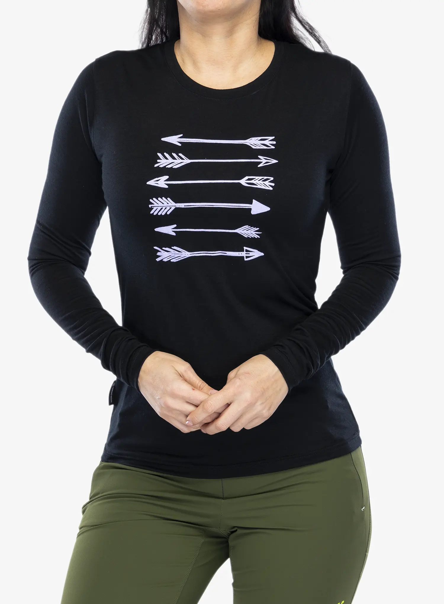 Jopica Sensor Merino Active PT Tee L/S - black arrows