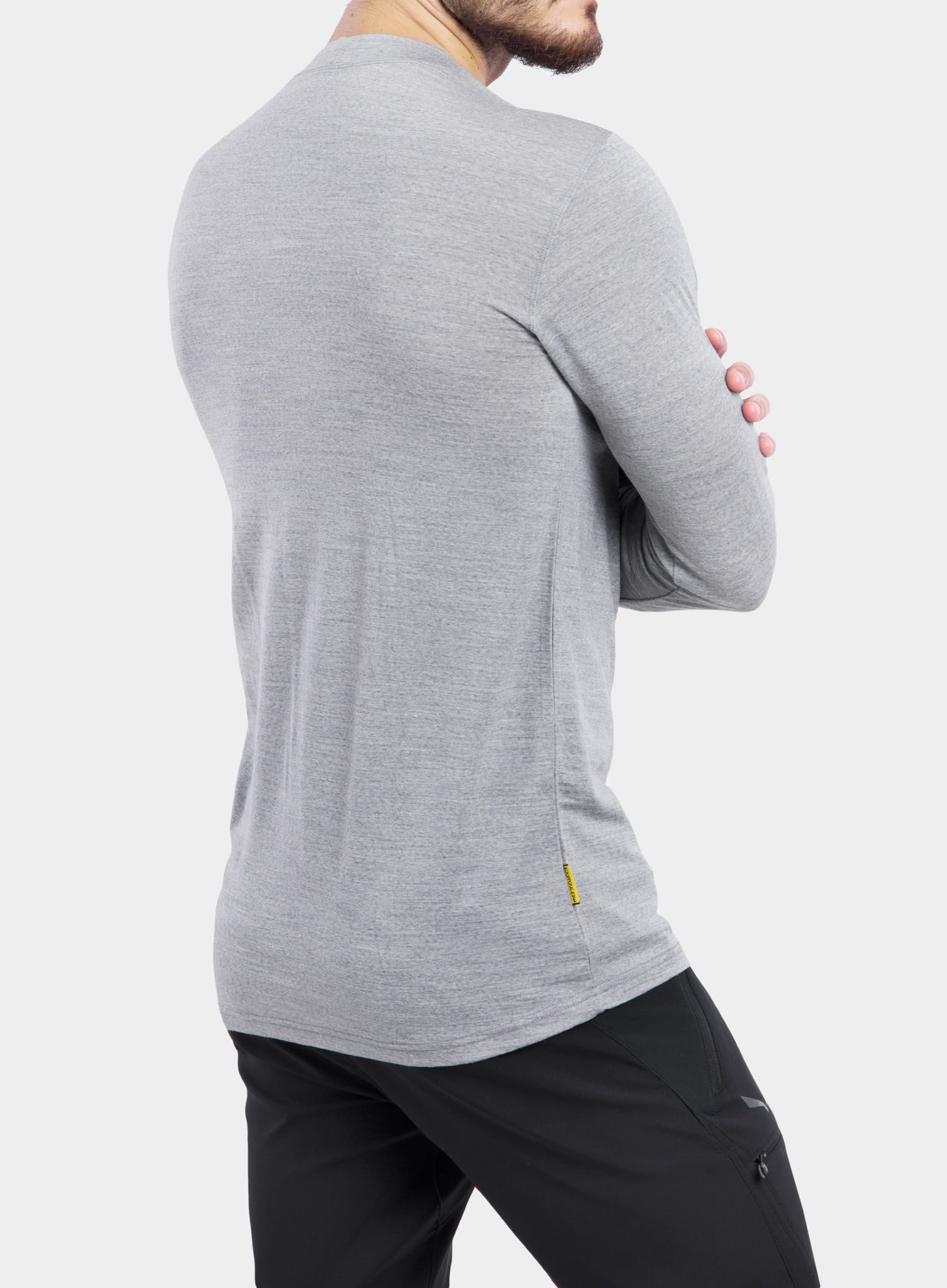 Termo flis jopa Sensor Merino Active PT Tee L/S - grey compass