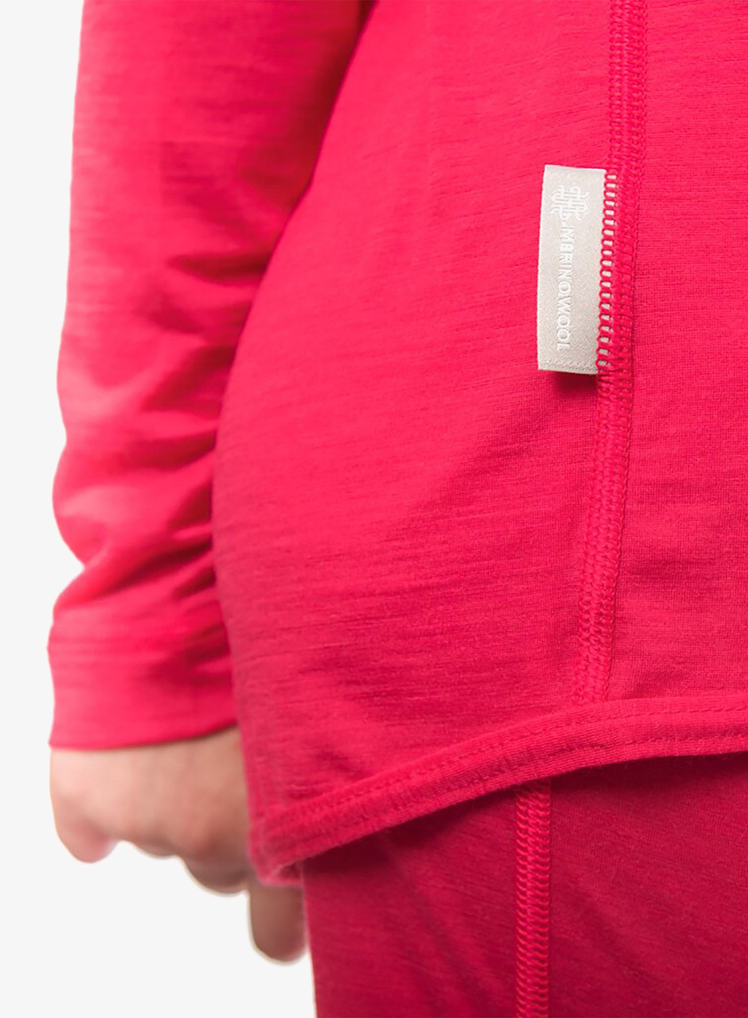 Otroško termo spodnje perilo Sensor Merino Air Set Tee LS + Underpants - magenta