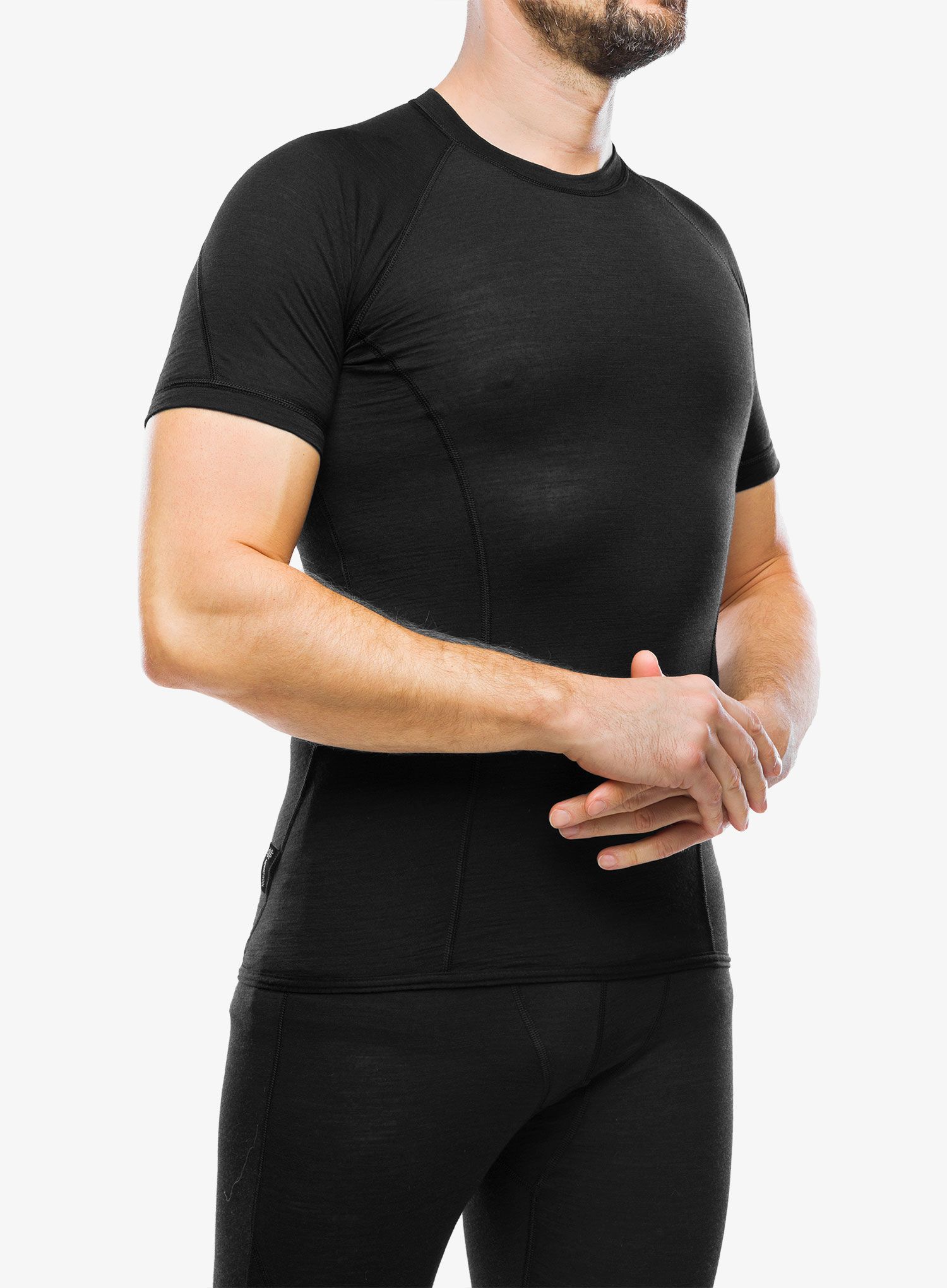 Termo majica Sensor Merino Air Tee S/S - black/ black