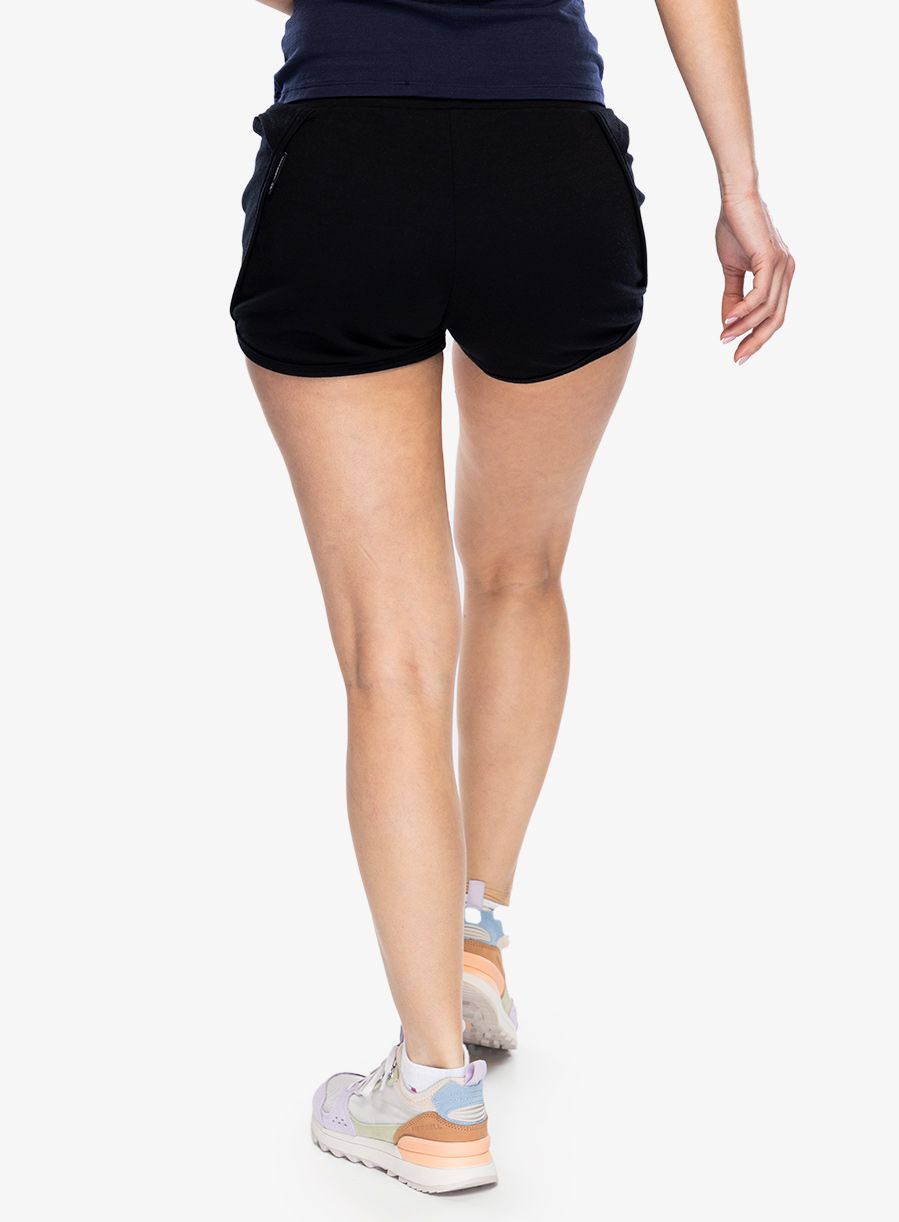 Ženske kratke hlače Sensor Merino Upper Traveller Shorts - black