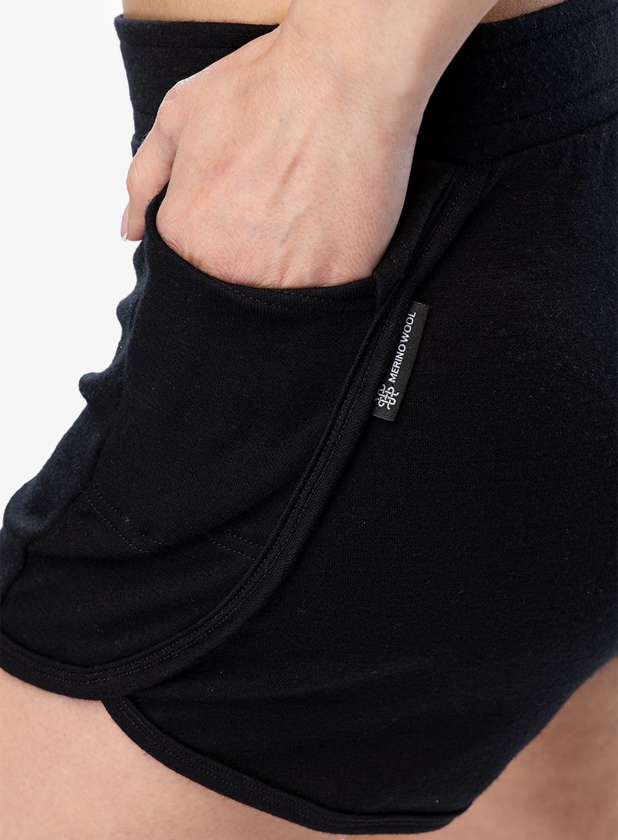 Ženske kratke hlače Sensor Merino Upper Traveller Shorts - black