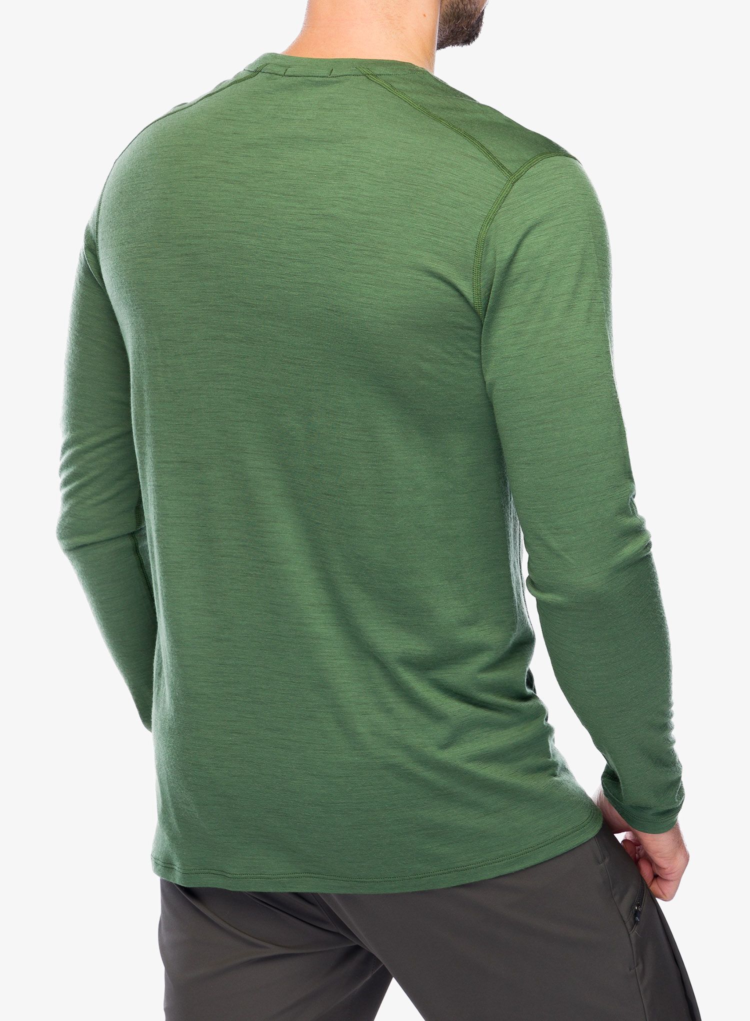 Termo flis jopa Smartwool Classic Merino Base Layer LS Boxed - fern green