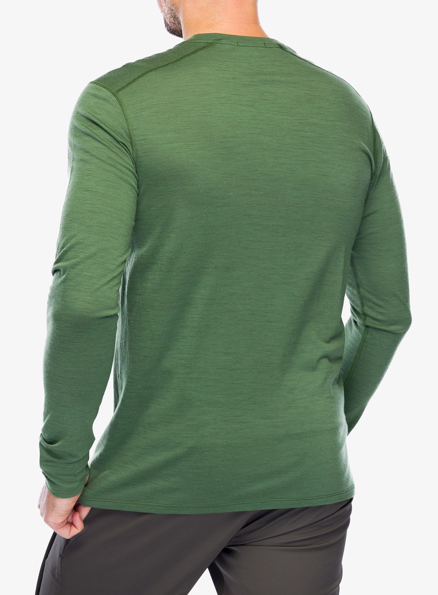 Termo flis jopa Smartwool Classic Merino Base Layer LS Boxed - fern green