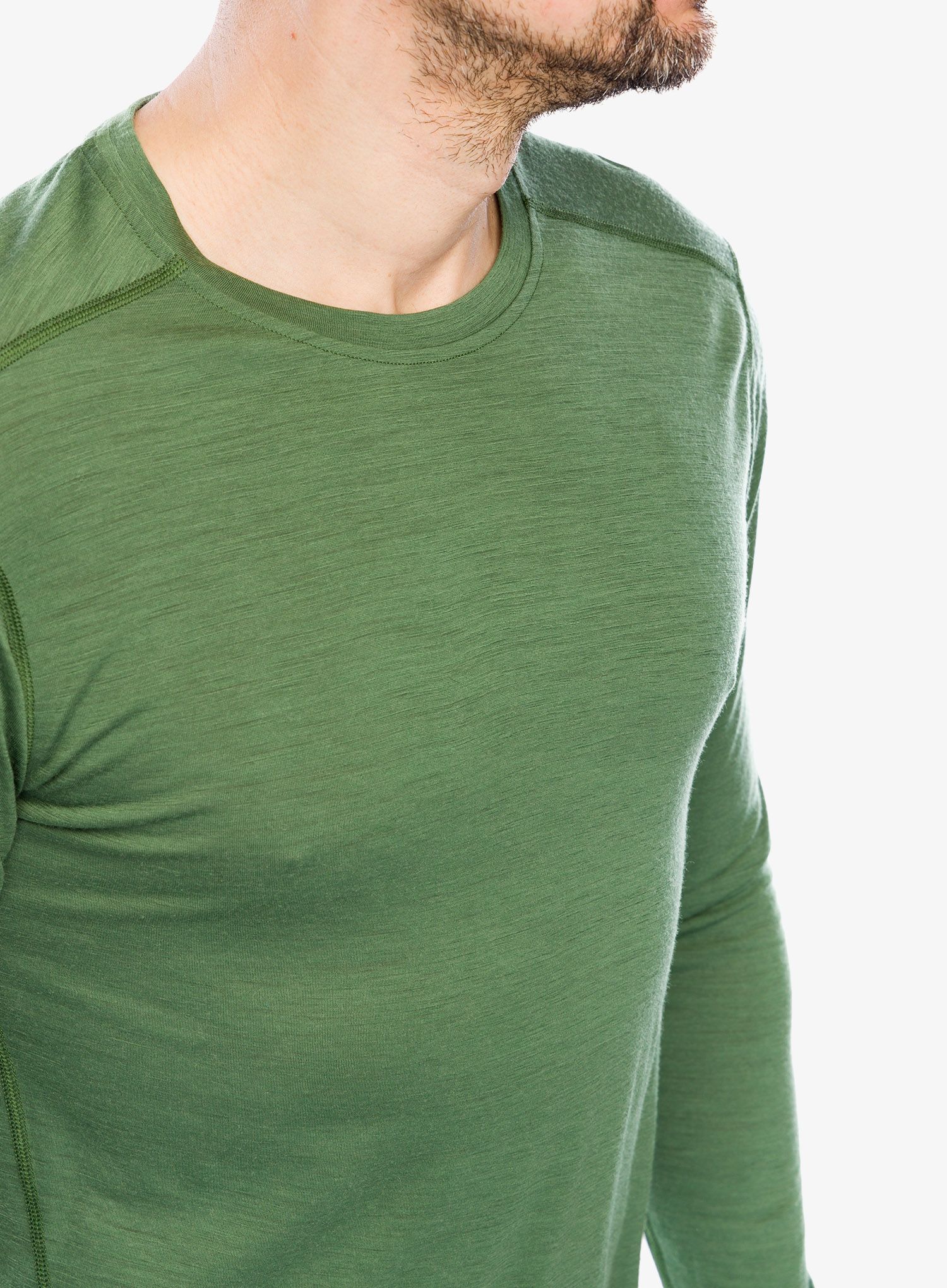 Termo flis jopa Smartwool Classic Merino Base Layer LS Boxed - fern green