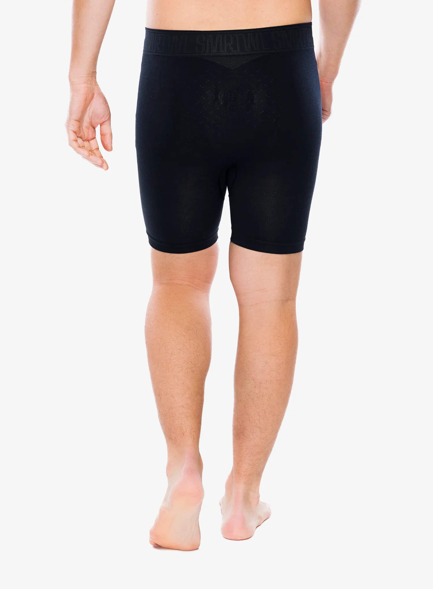 Boksarice Smartwool Intraknit 6 Boxer Brief Boxed - black/charcoal