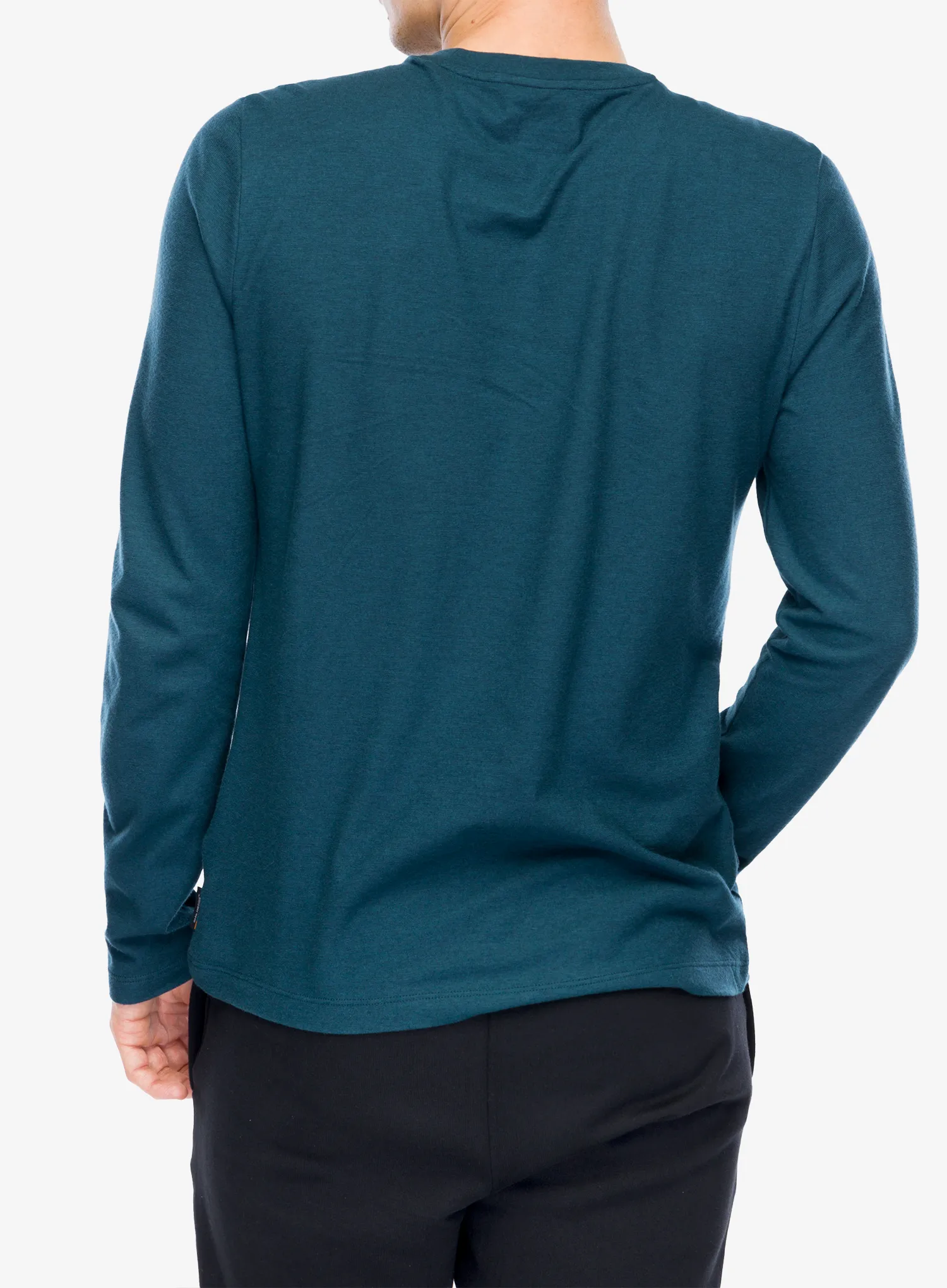 Puloverji brez kapuce Smartwool Perfect Crew Long Sleeve Tee - twilight blue