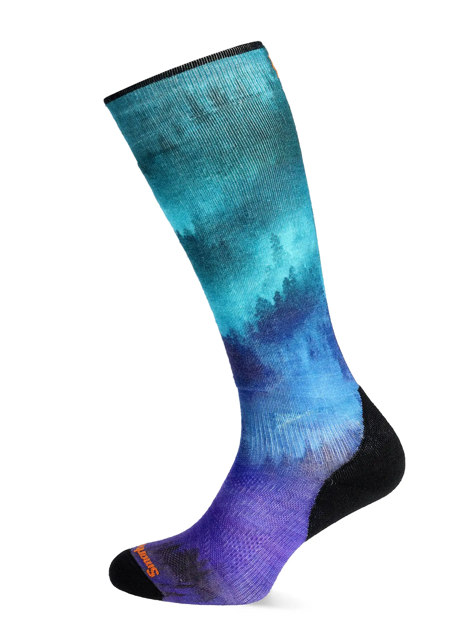 Smučarske nogavice Smartwool Ski Targeted Cushion Compression Print OTC Socks - black