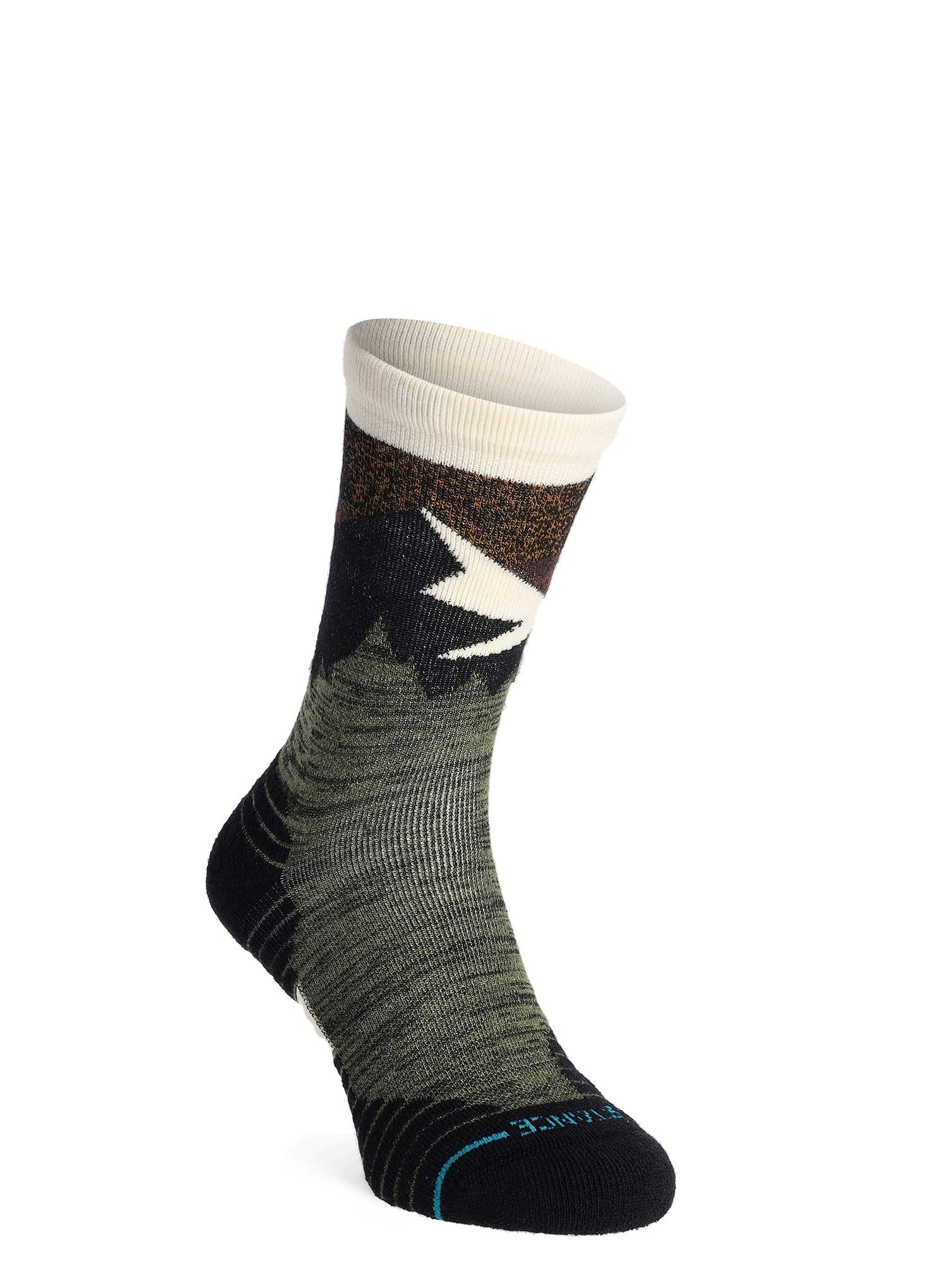 Pohodne nogavice Stance Mid Wool Crew - olive