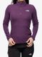 Ženska jopica z zadrgo The North Face 100 Glacier 1/4 Zip - black currant