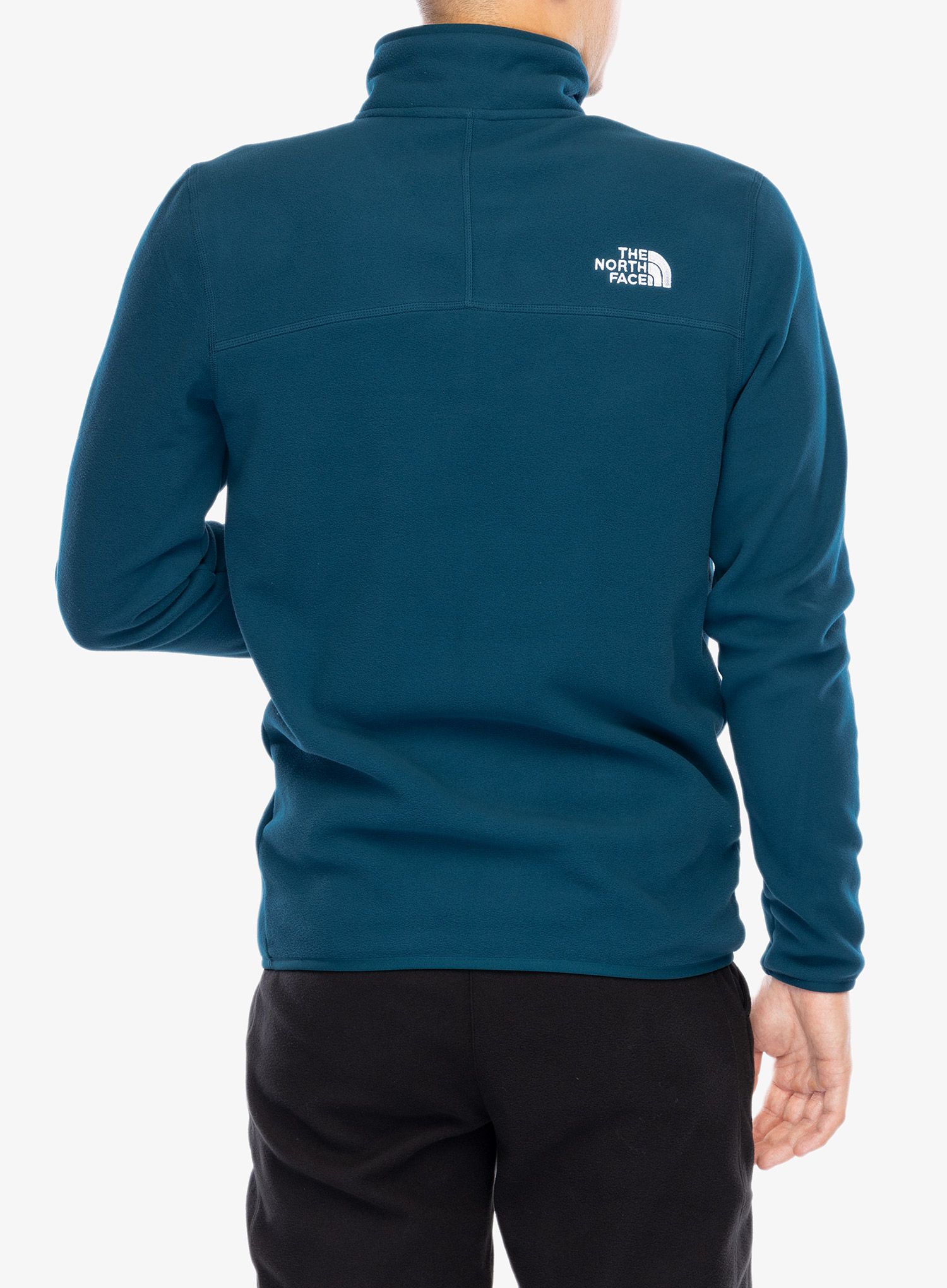 Flis The North Face 100 Glacier 1/4 Zip - midnight petrol