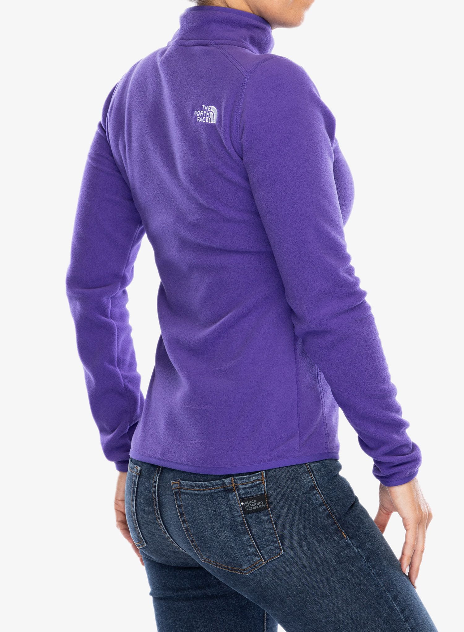 Ženski flis The North Face 100 Glacier 1/4 Zip - peak purple