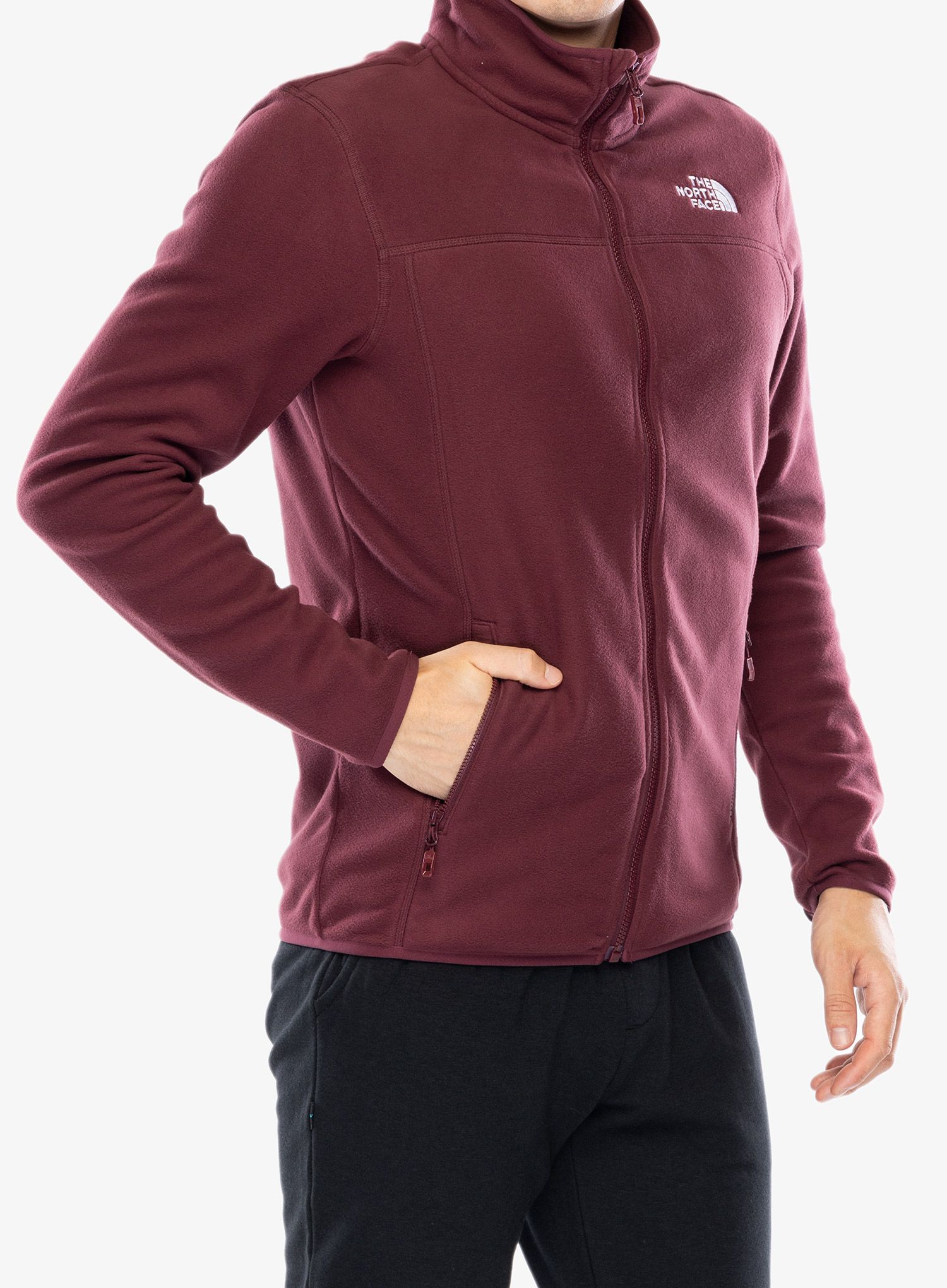 Flis The North Face 100 Glacier Full Zip - alpine plum