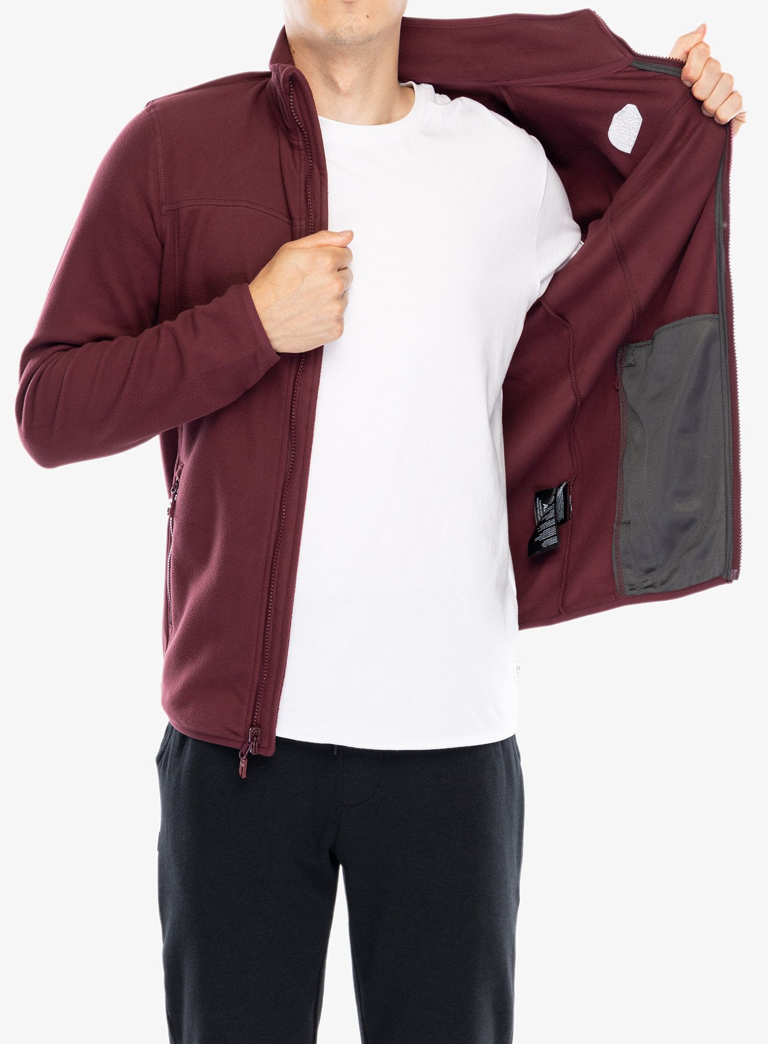 Flis The North Face 100 Glacier Full Zip - alpine plum