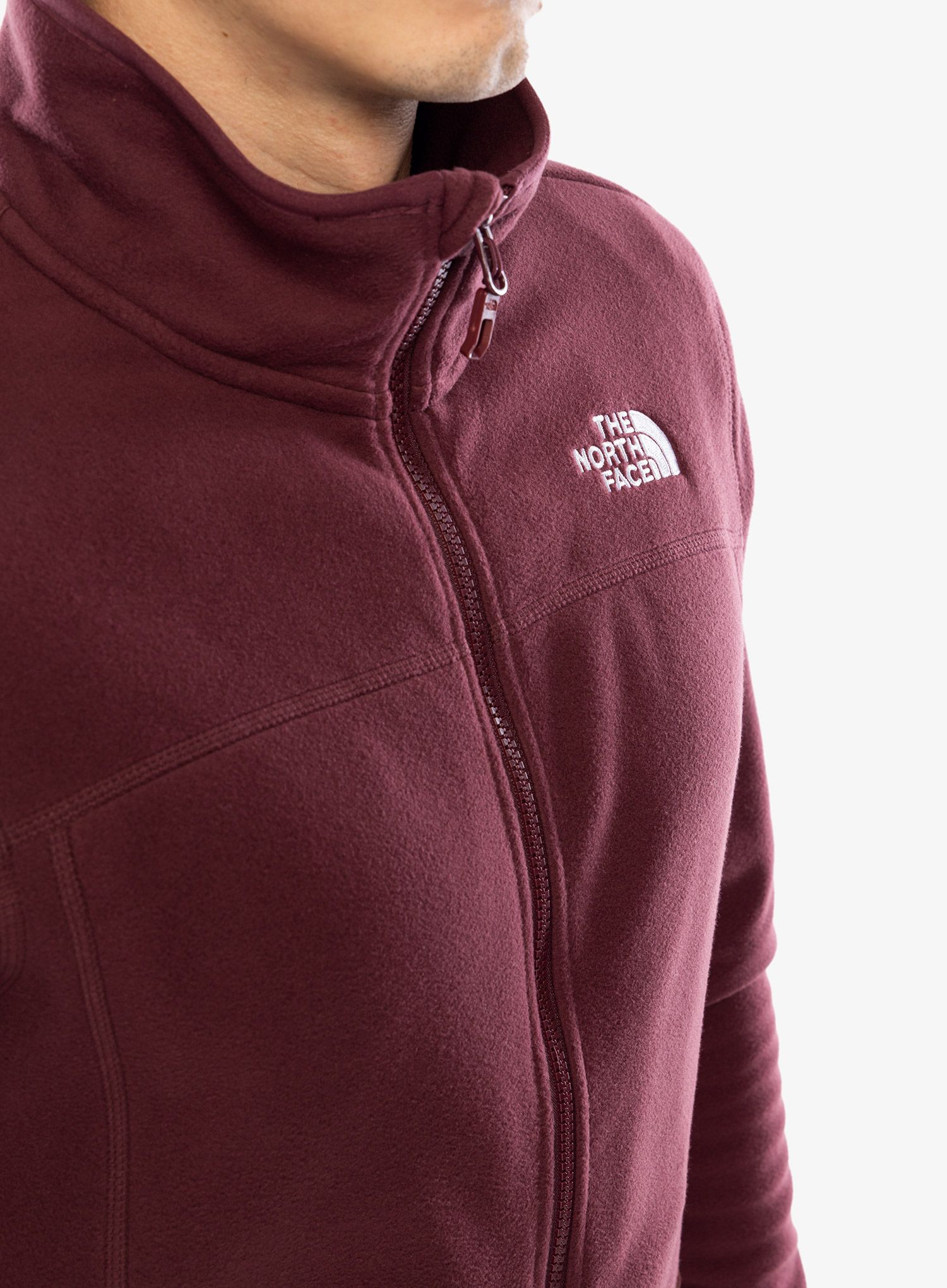 Flis The North Face 100 Glacier Full Zip - alpine plum