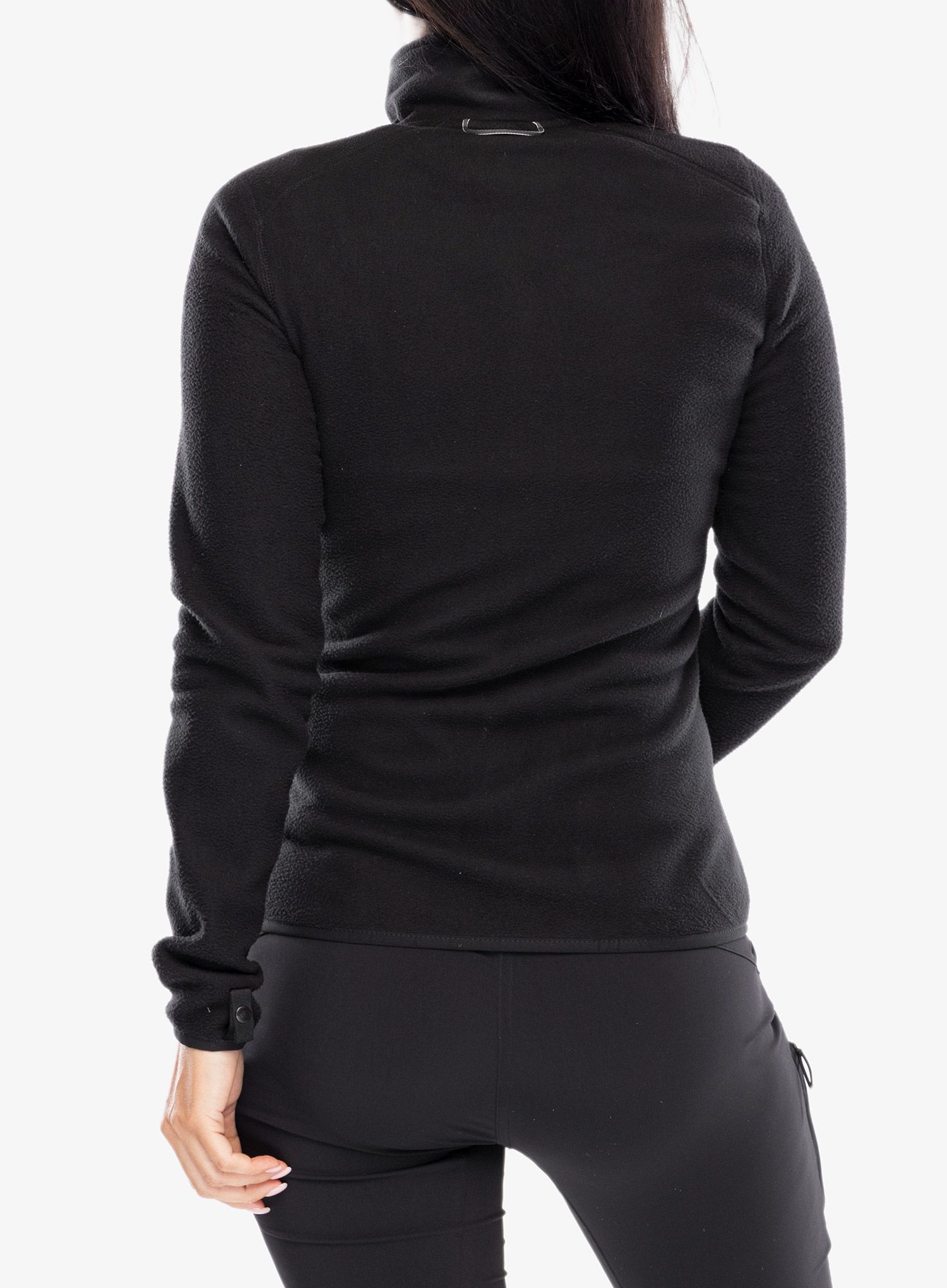 Ženska jopica brez kapuce The North Face 100 Glacier Full Zip - tnf black