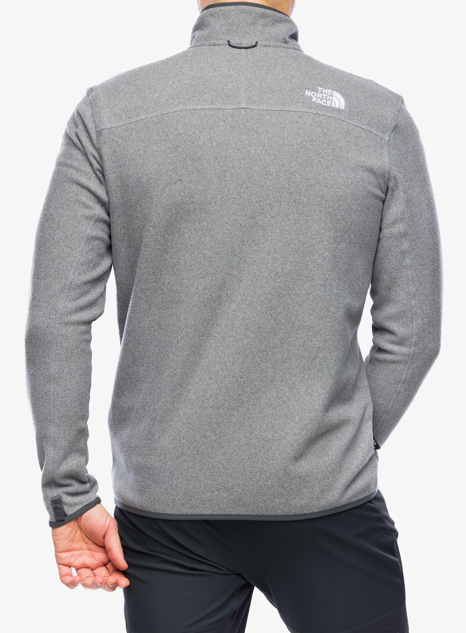 Puloverji brez kapuce The North Face 100 Glacier Full Zip - medium grey