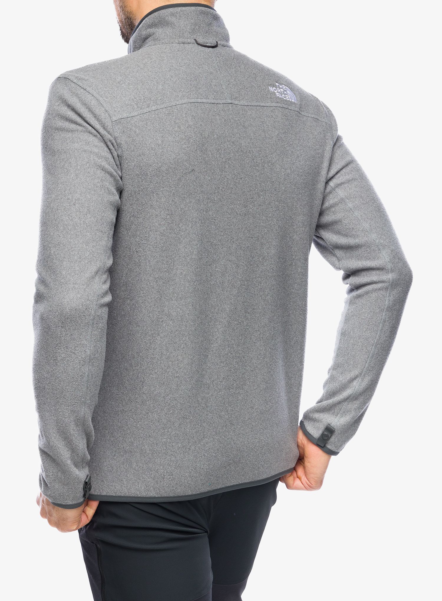 Puloverji brez kapuce The North Face 100 Glacier Full Zip - medium grey