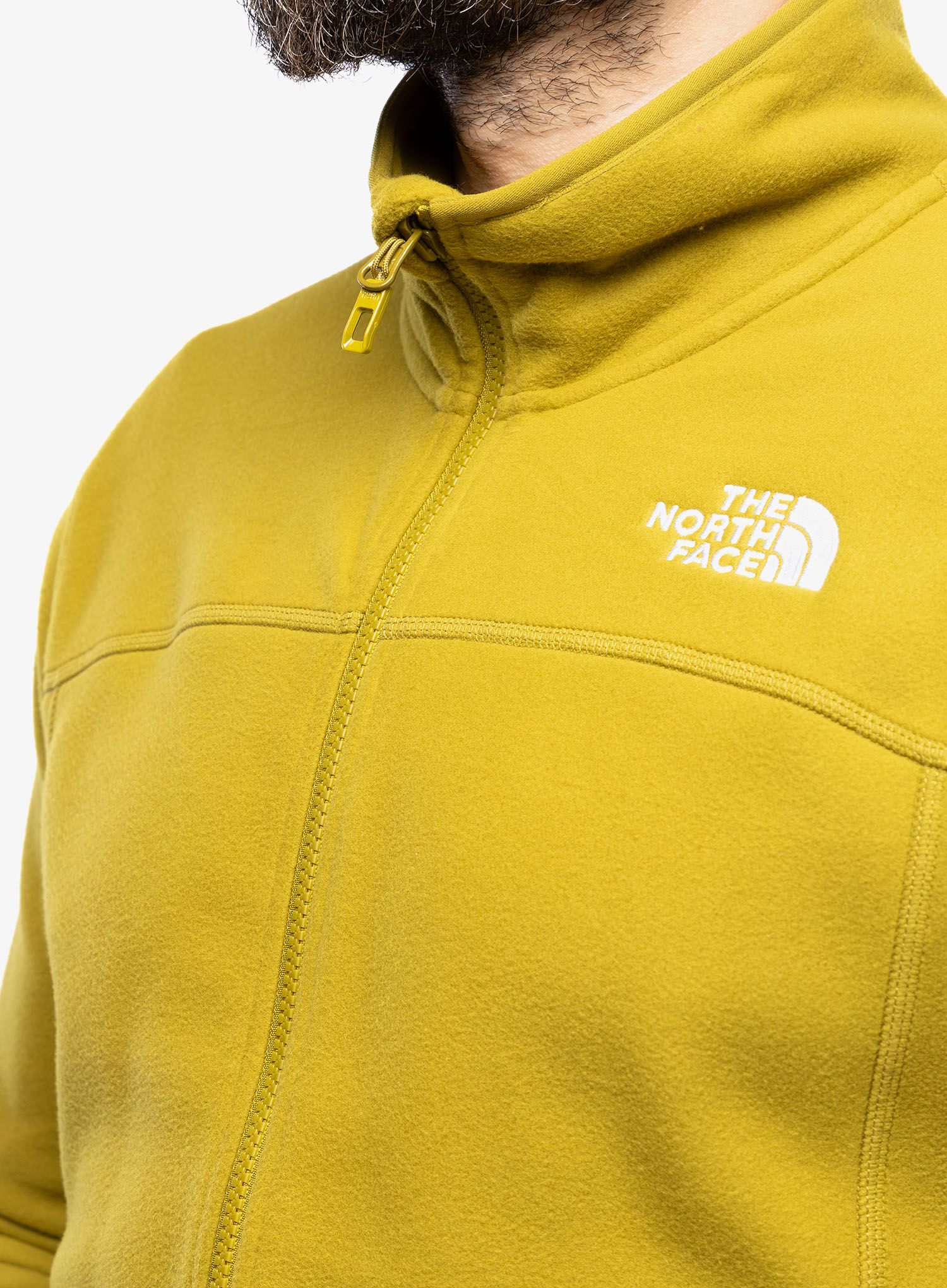 Flis The North Face 100 Glacier Full Zip - sulphur moss