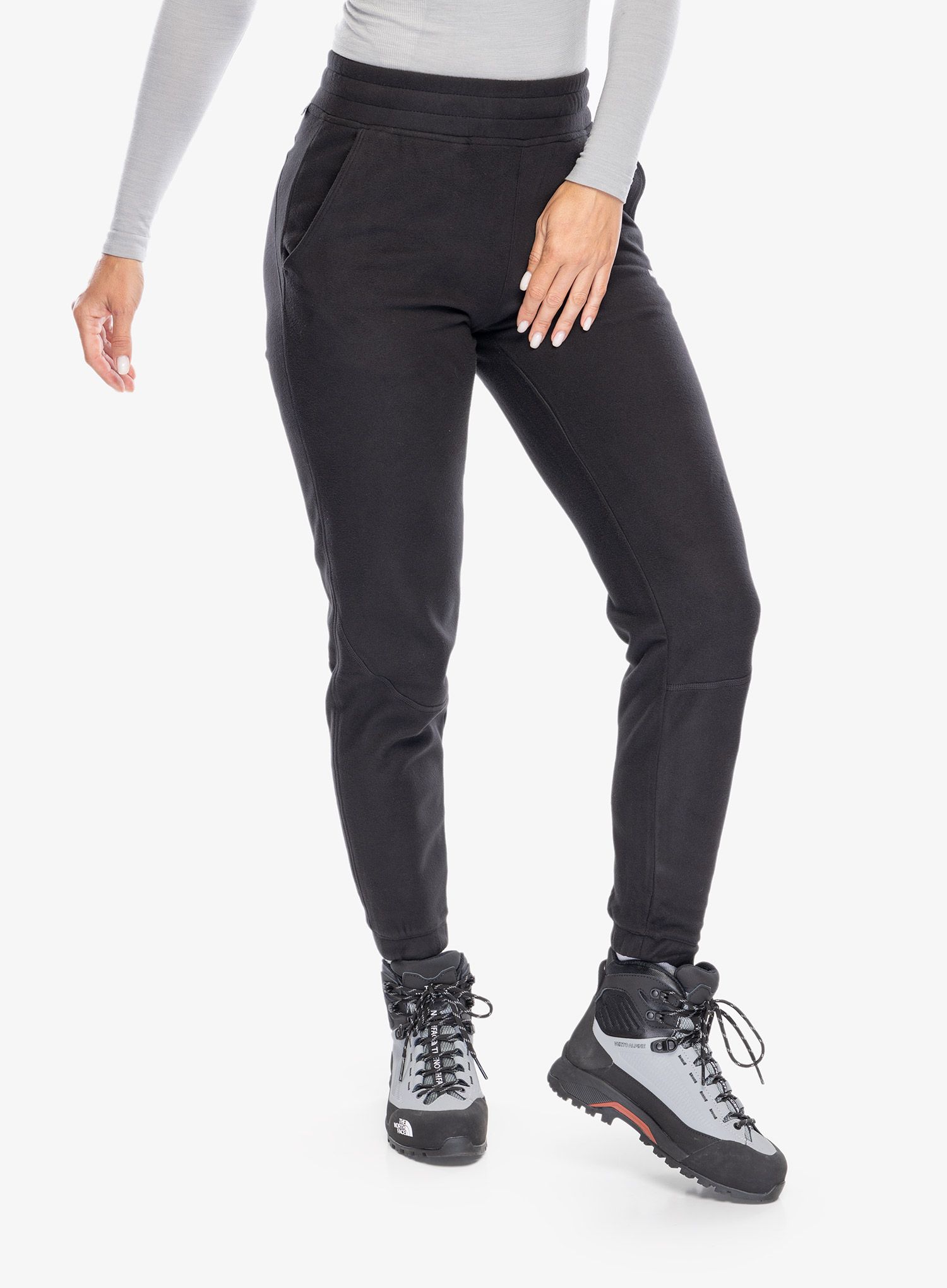 Ženske pohodniške hlače The North Face 100 Glacier Jogger - tnf black