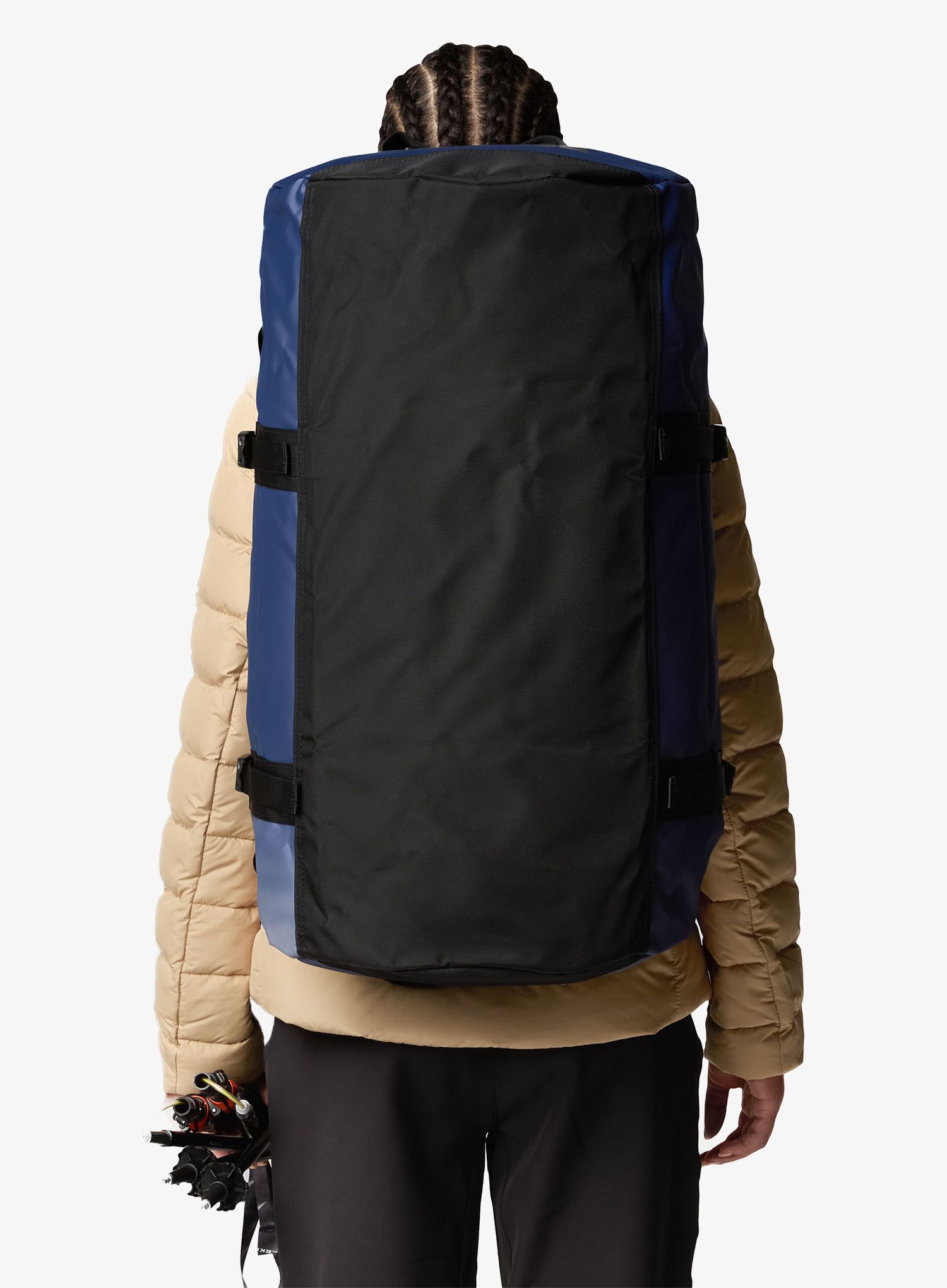Potovalna torba The North Face Base Camp Duffel M - summit navy/tnf black