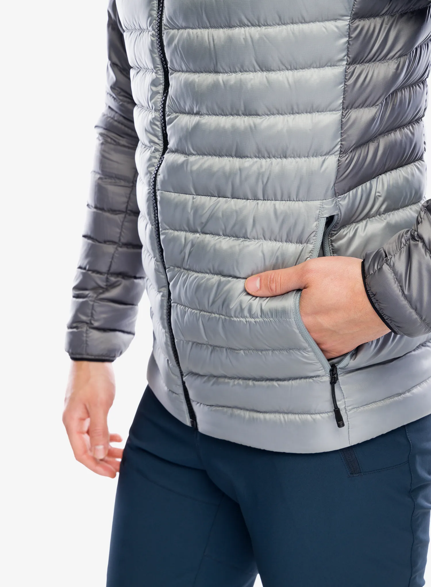 Puhovka The North Face Bettaforca Lt Down Hoodie - monument grey/smoked pearl