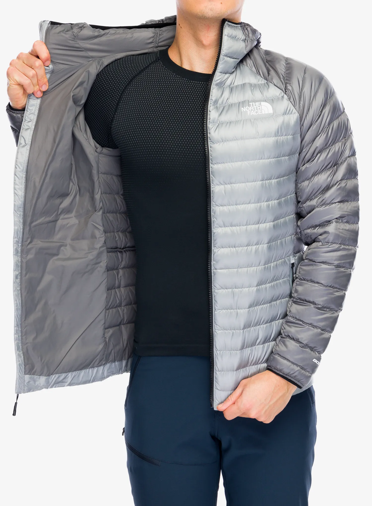 Puhovka The North Face Bettaforca Lt Down Hoodie - monument grey/smoked pearl
