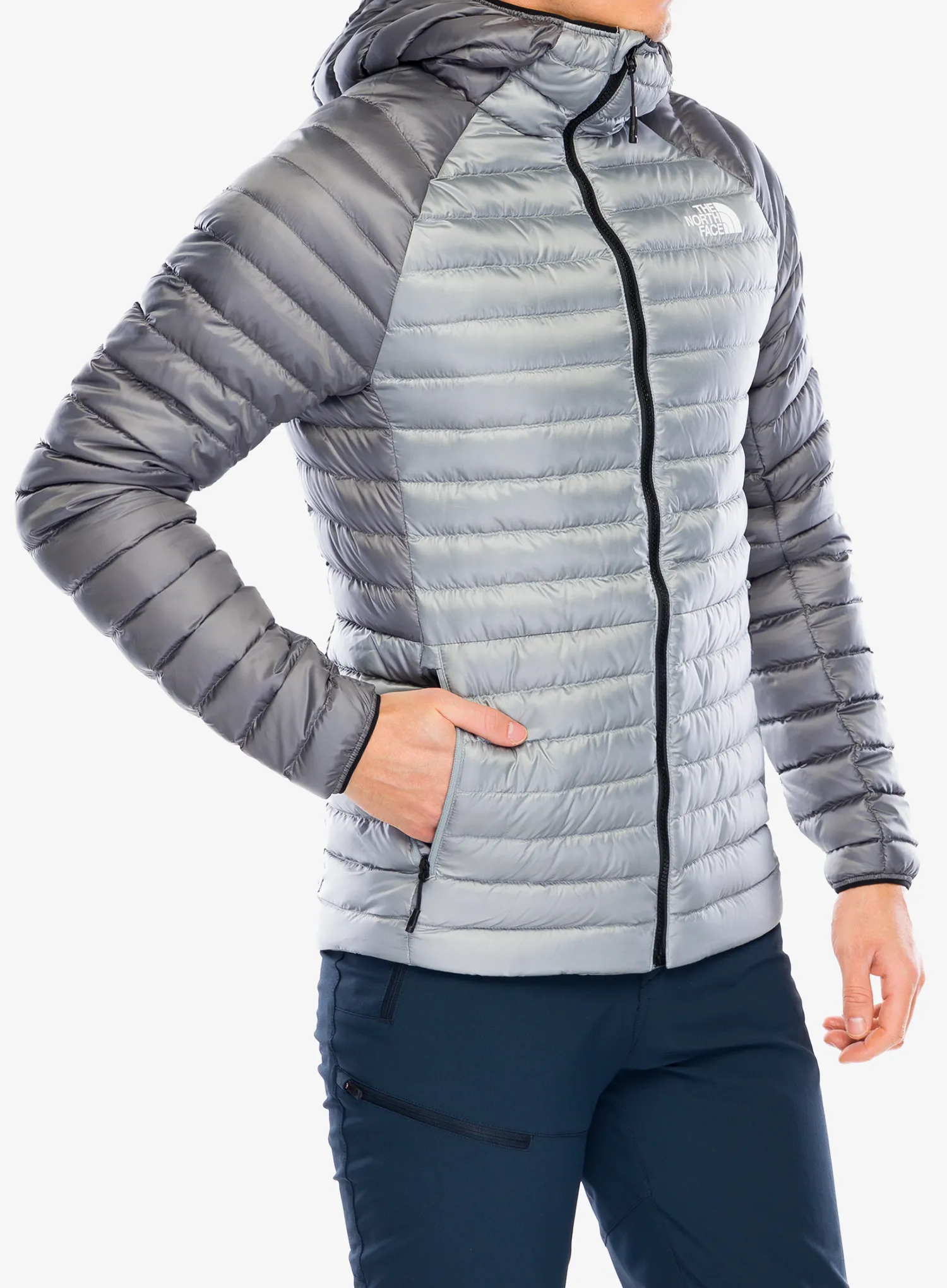Puhovka The North Face Bettaforca Lt Down Hoodie - monument grey/smoked pearl