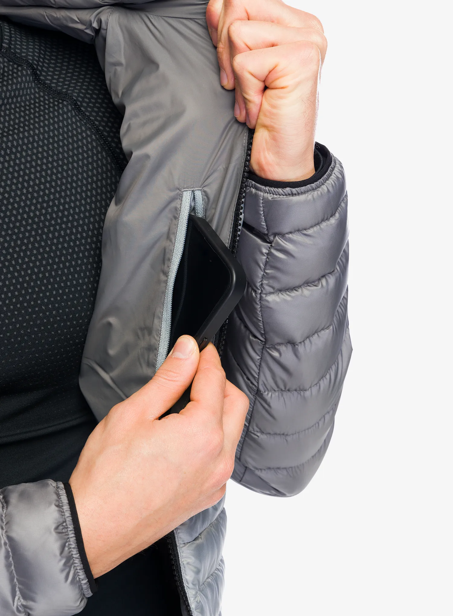 Puhovka The North Face Bettaforca Lt Down Hoodie - monument grey/smoked pearl