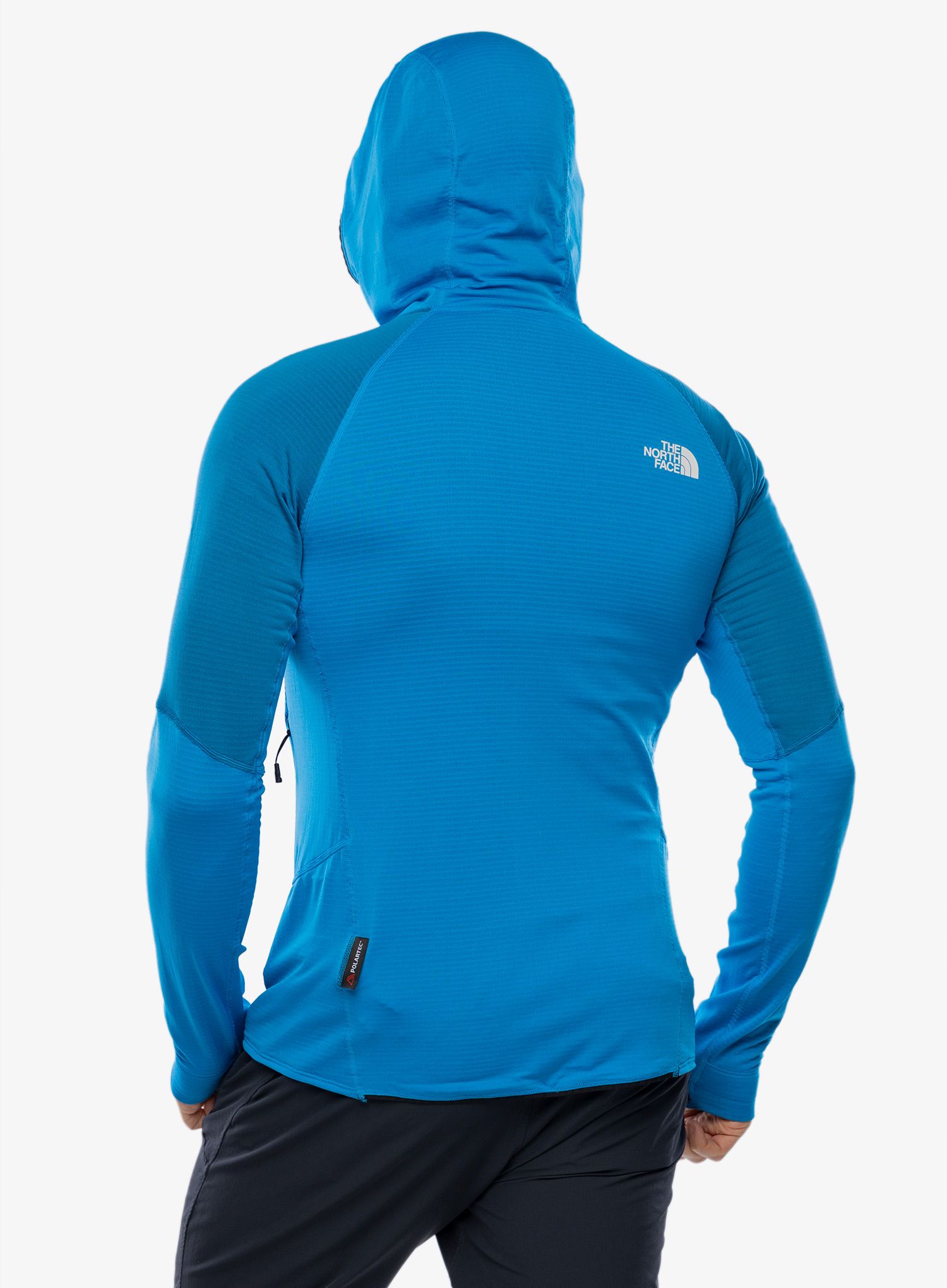Plezalna jopa The North Face Bolt Polartec Hoodie - skyline blue/adriatic blue