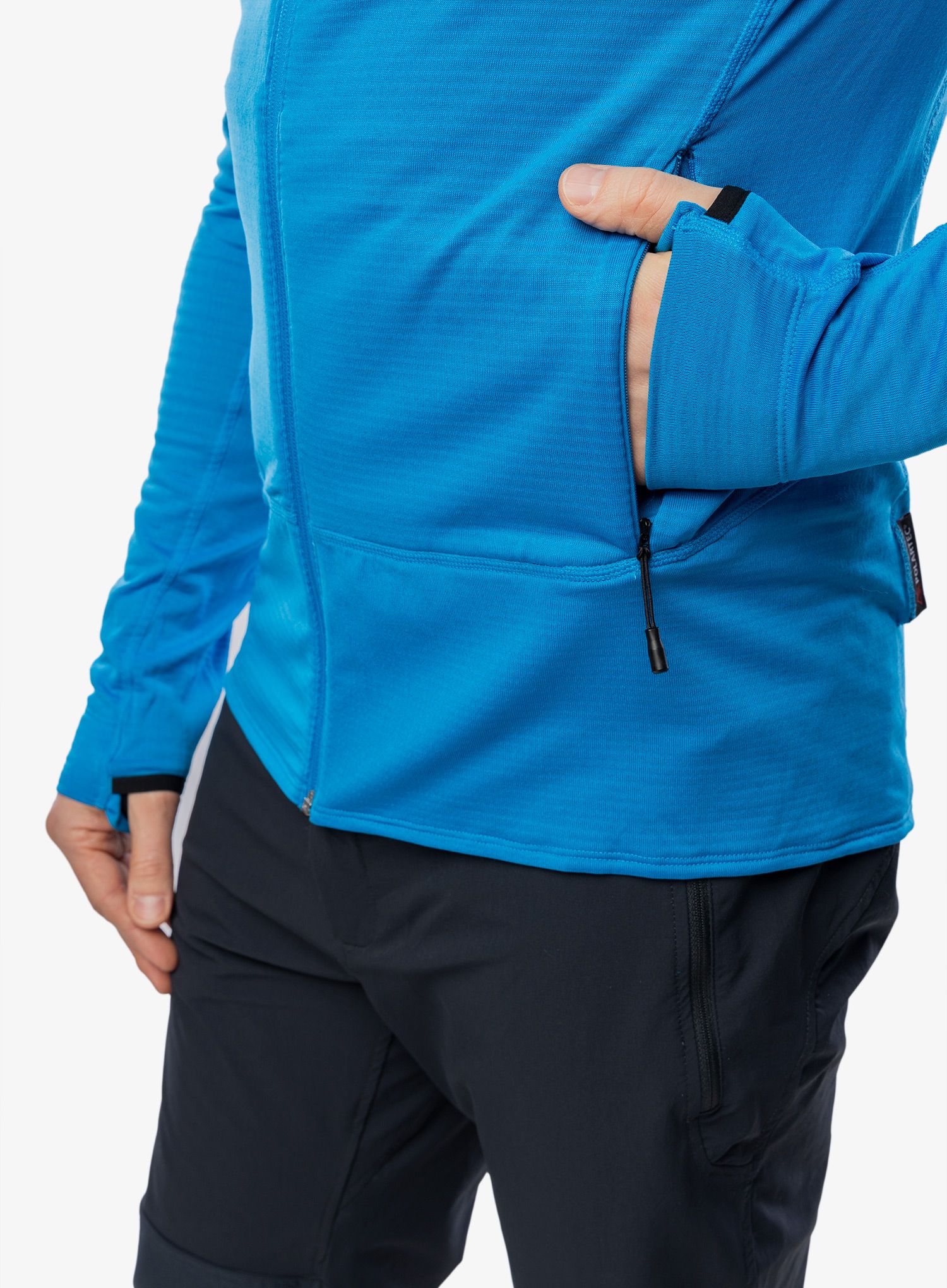 Plezalna jopa The North Face Bolt Polartec Hoodie - skyline blue/adriatic blue