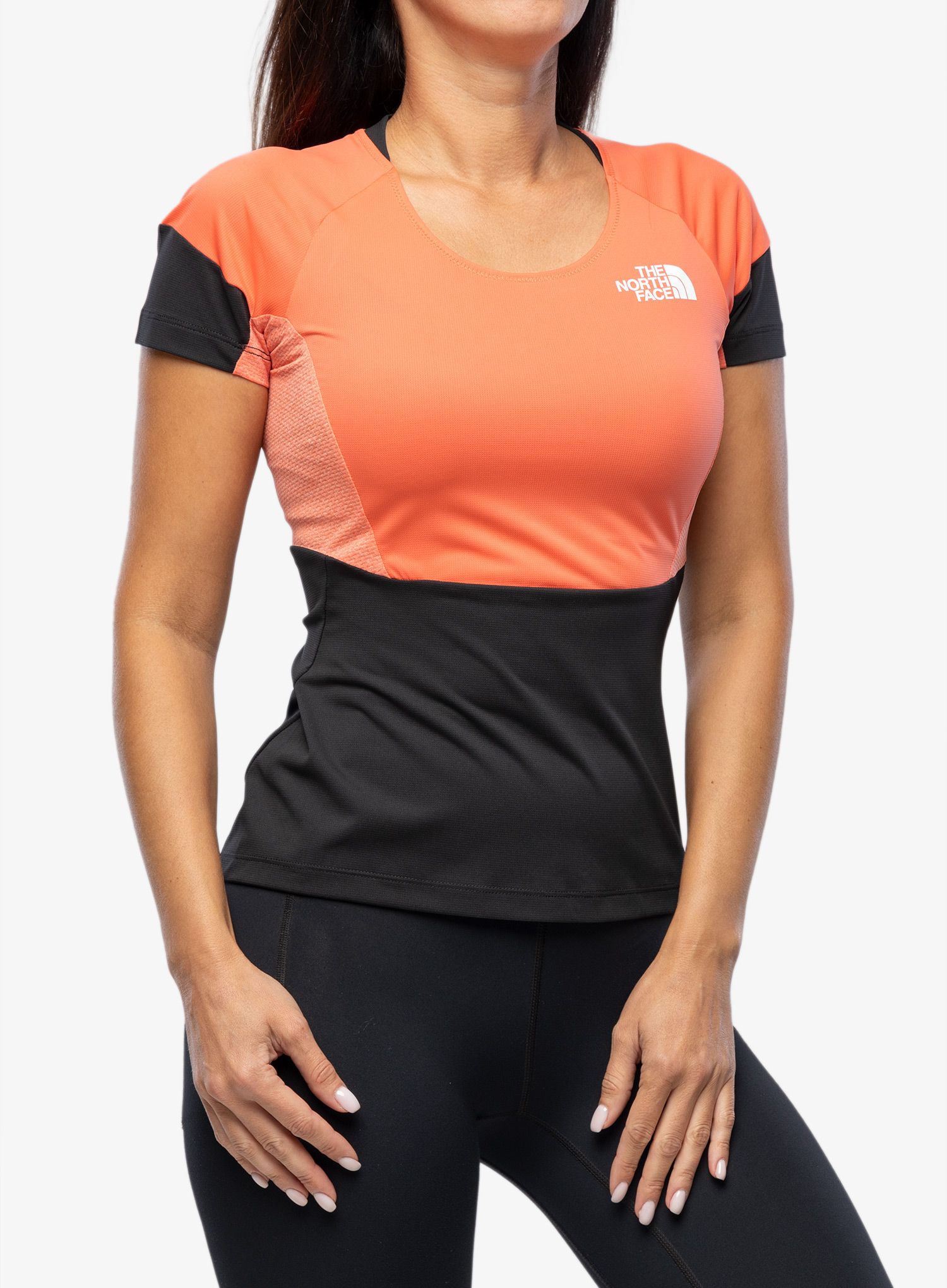 Ženska športna majica The North Face Bolt Tech Tee - orange/black
