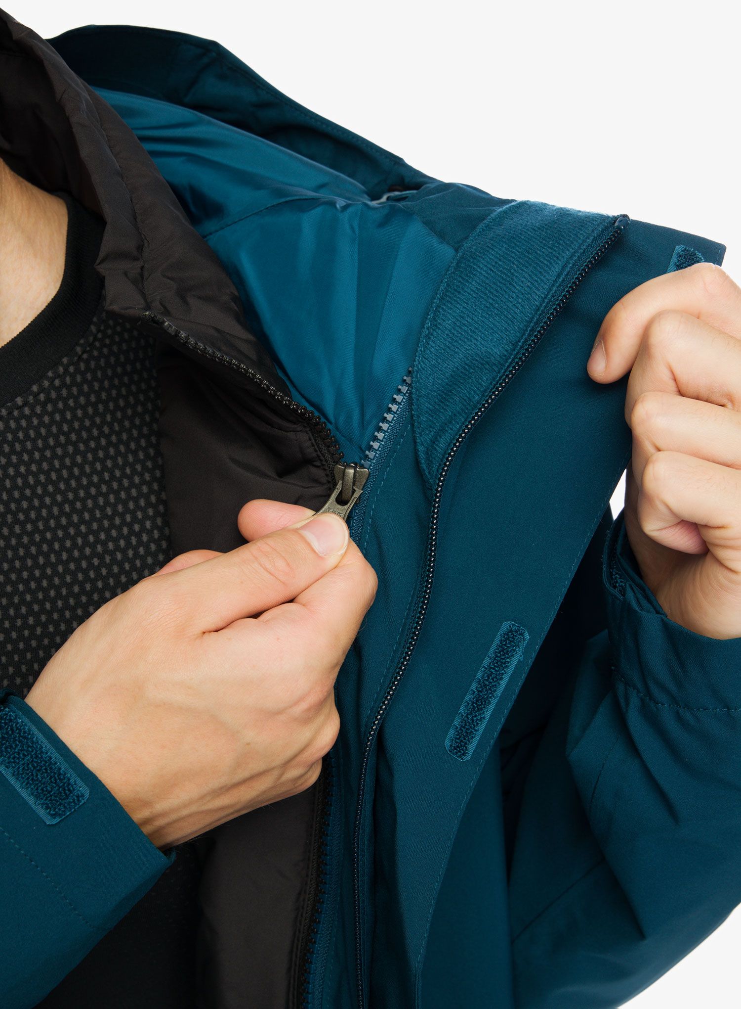 Jakna 3v1 The North Face Carto Triclimate Jacket - midnight petrol/tnf black