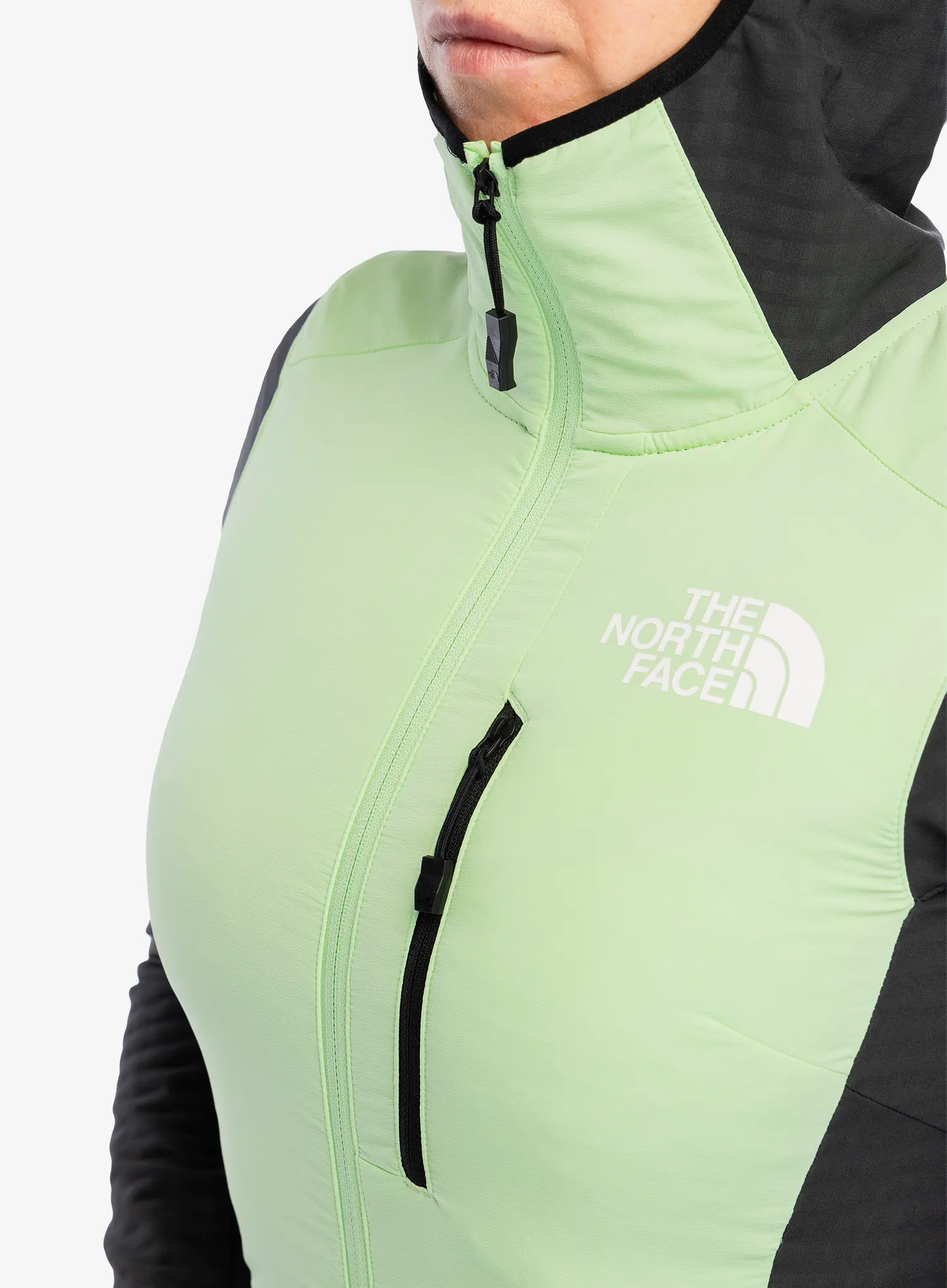 Ženska jakna The North Face Dawn Turn Hybrid Ventrix Midlayer - asphalt grey/patina green